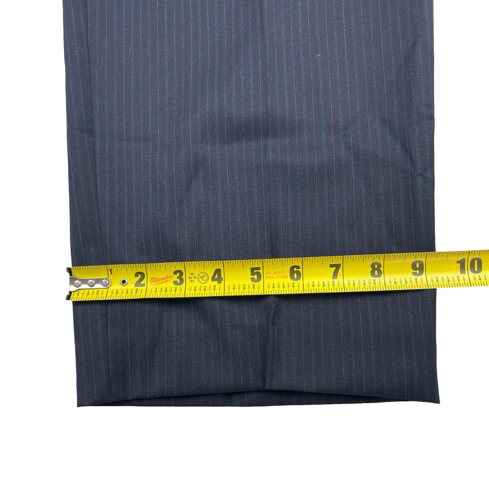 Hickey Freeman Hickey Freeman Men’s 100% Wool 2-Button Suit Navy Stripe • 4 Size 42L - 17 Thumbnail