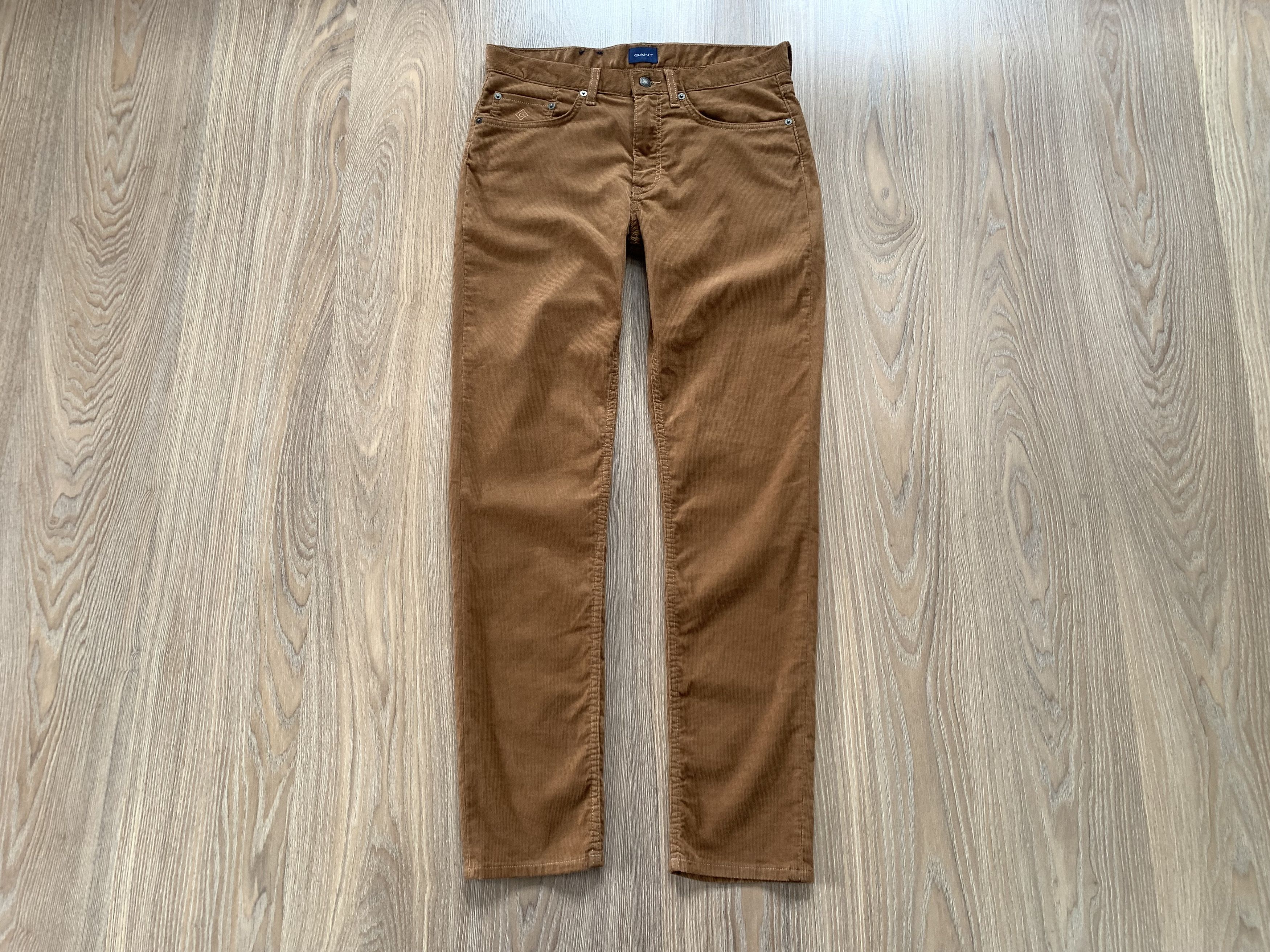 Gant GANT Hayes Slim Brown Corduroy Pants Size US 32 / EU 48 - 2 Thumbnail