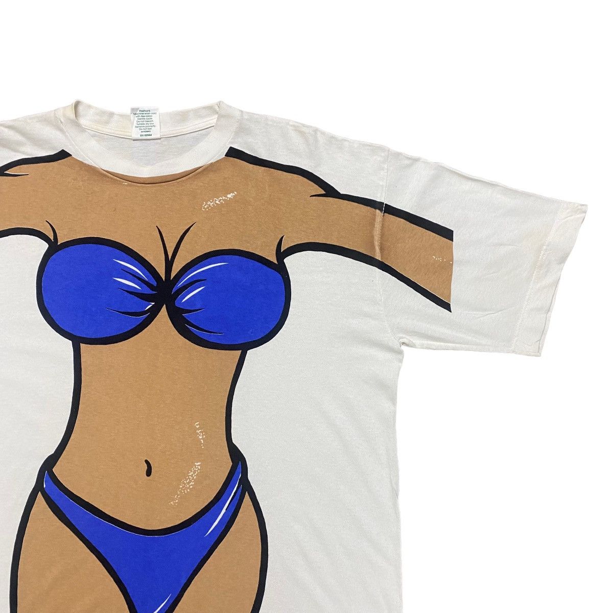 Vintage Vintage Bikini Shirt Overprint Size US XL / EU 56 / 4 - 3 Thumbnail