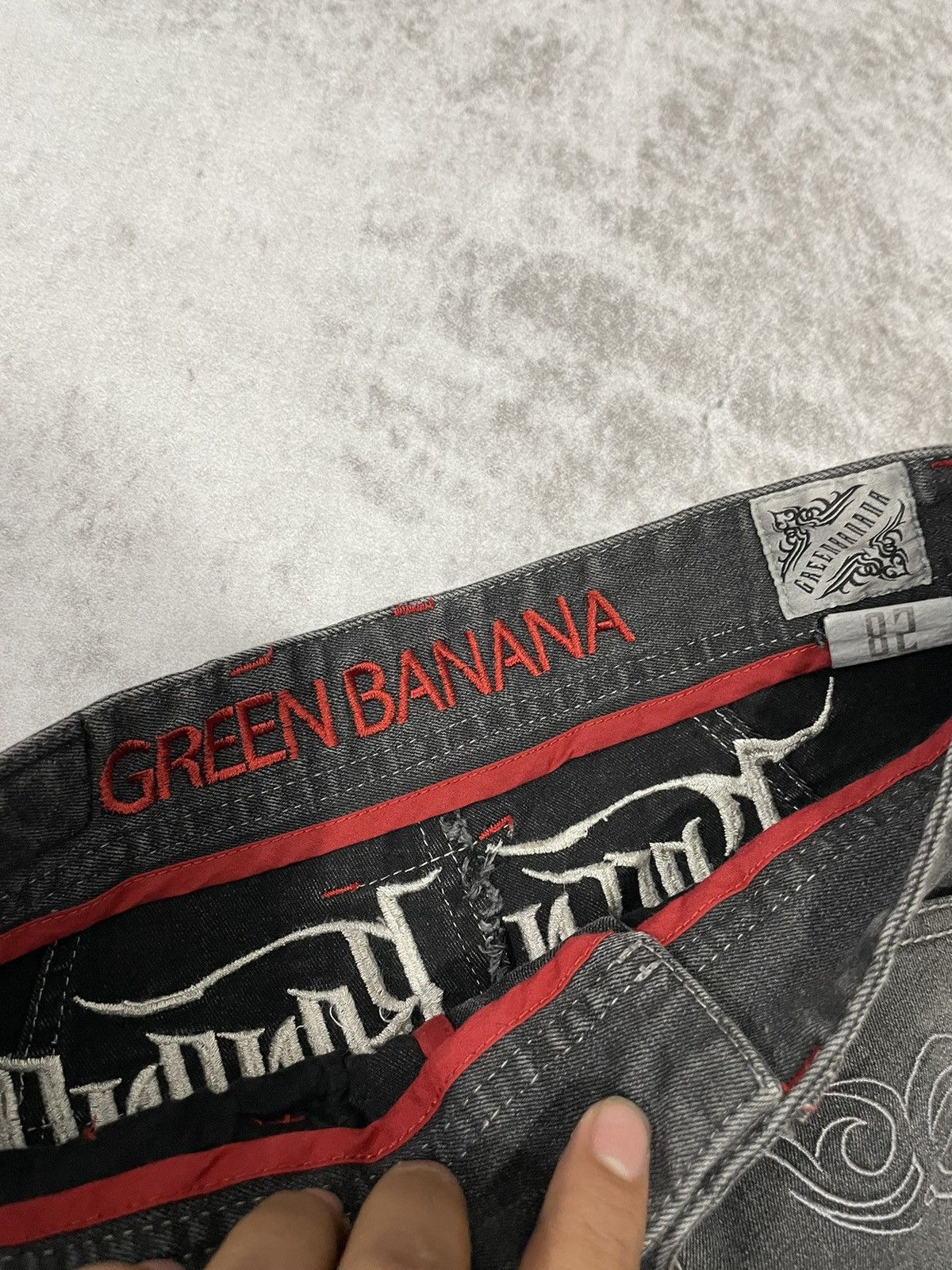 Hysteric Glamour 2000s green banana japan skull punk denim y2k style Size US 26 / EU 42 - 4 Thumbnail