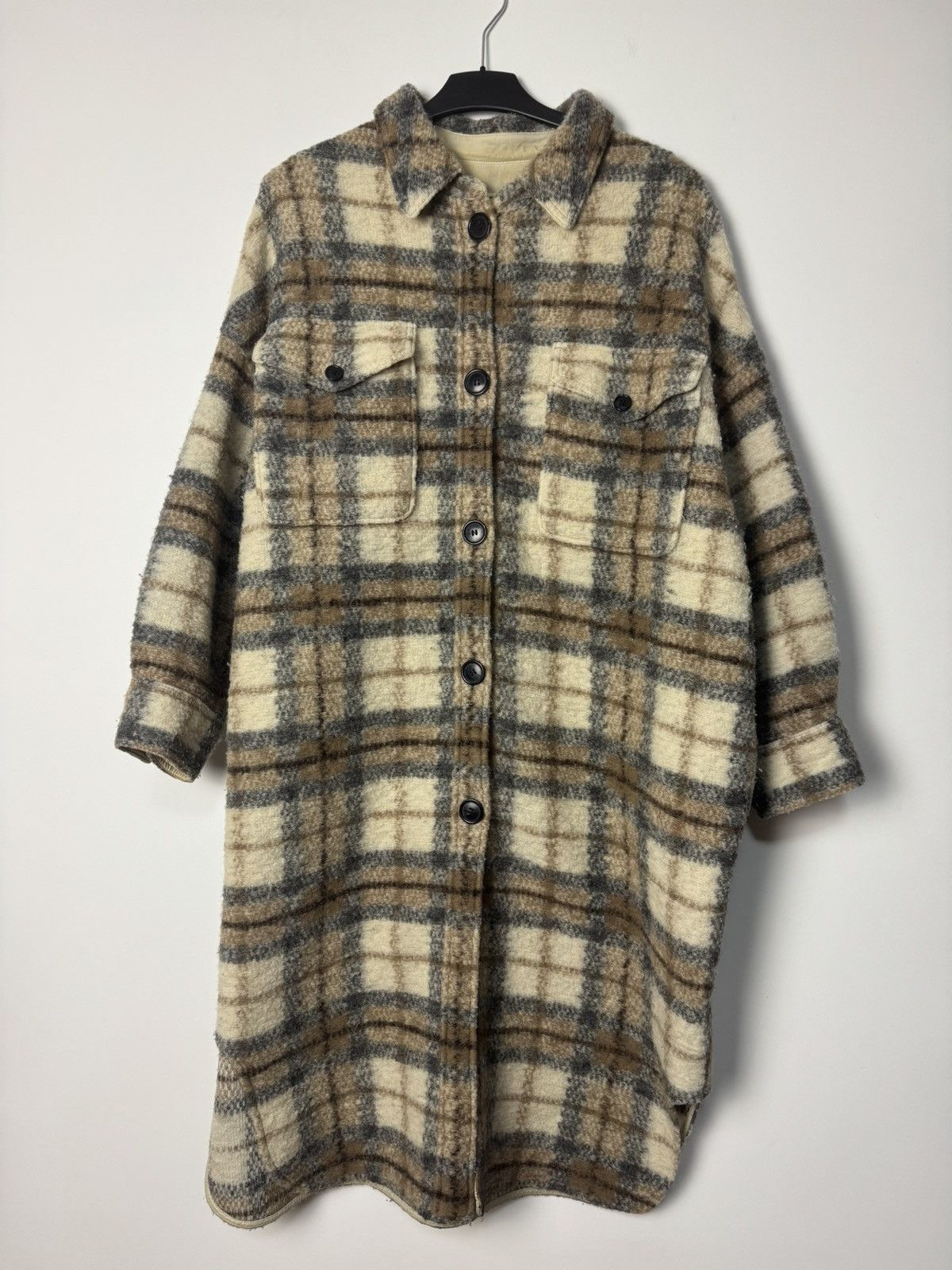 Isabel Marant Etoile Vintage Isabel Marant Étoile Wool Plaid Coat Luxury Designer Size S / US 4 / IT 40 - 3 Thumbnail