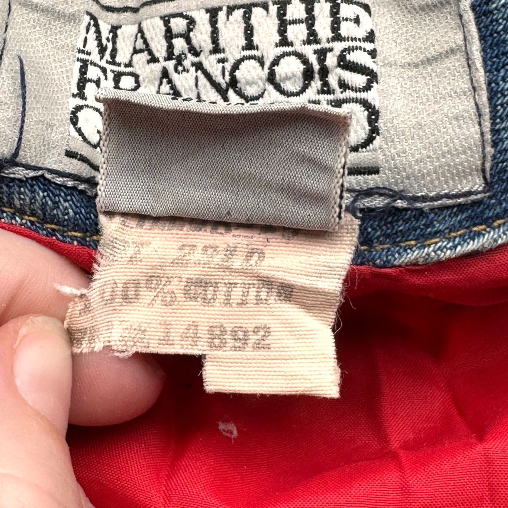 Vintage VINTAGE Marithé François Girbaud Denim Button Chore Coat Mens Large Lined Red Jacket Size US L / EU 52-54 / 3 - 7 Thumbnail