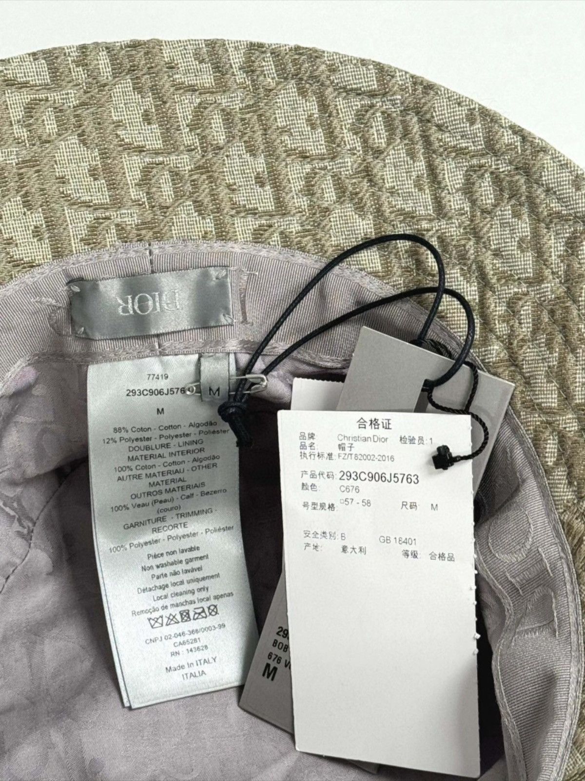 Dior NWT Dior Oblique Bucket Hat M Size ONE SIZE - 3 Thumbnail