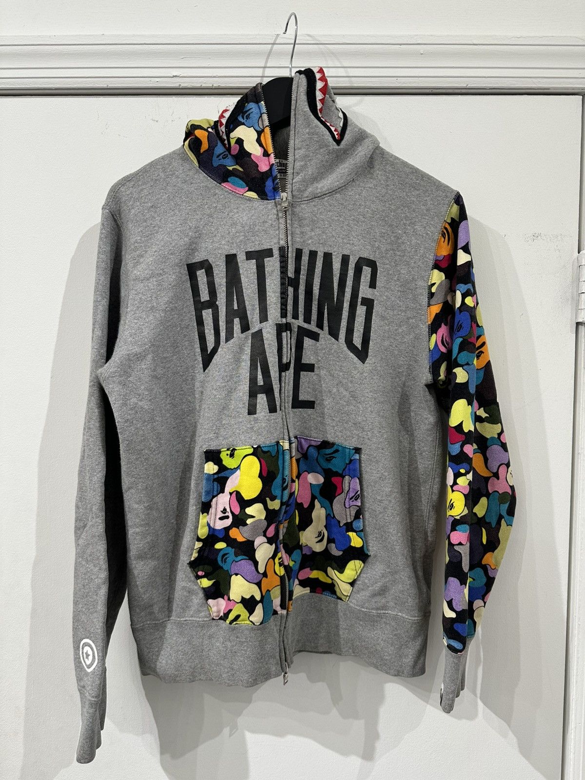 トップス A bathing APE NYC LOGO HOODIE GRAY 2XL BAPE NYC Logo Pullover Hoodie Gray Men's - SS24 - US