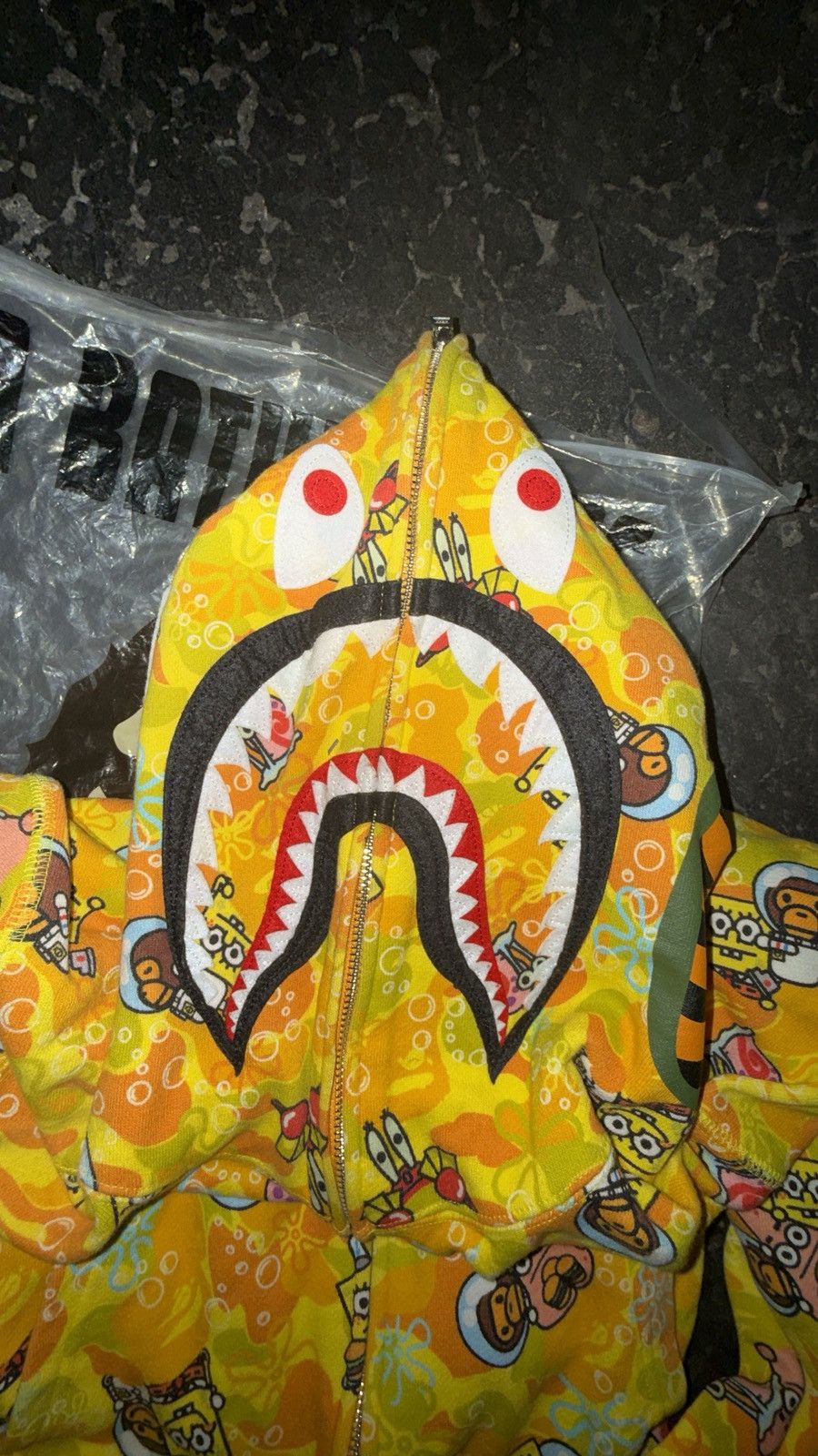 Bape Bape x SpongeBob Zip Up Hoodie RARE Size US M / EU 48-50 / 2 - 1 Thumbnail