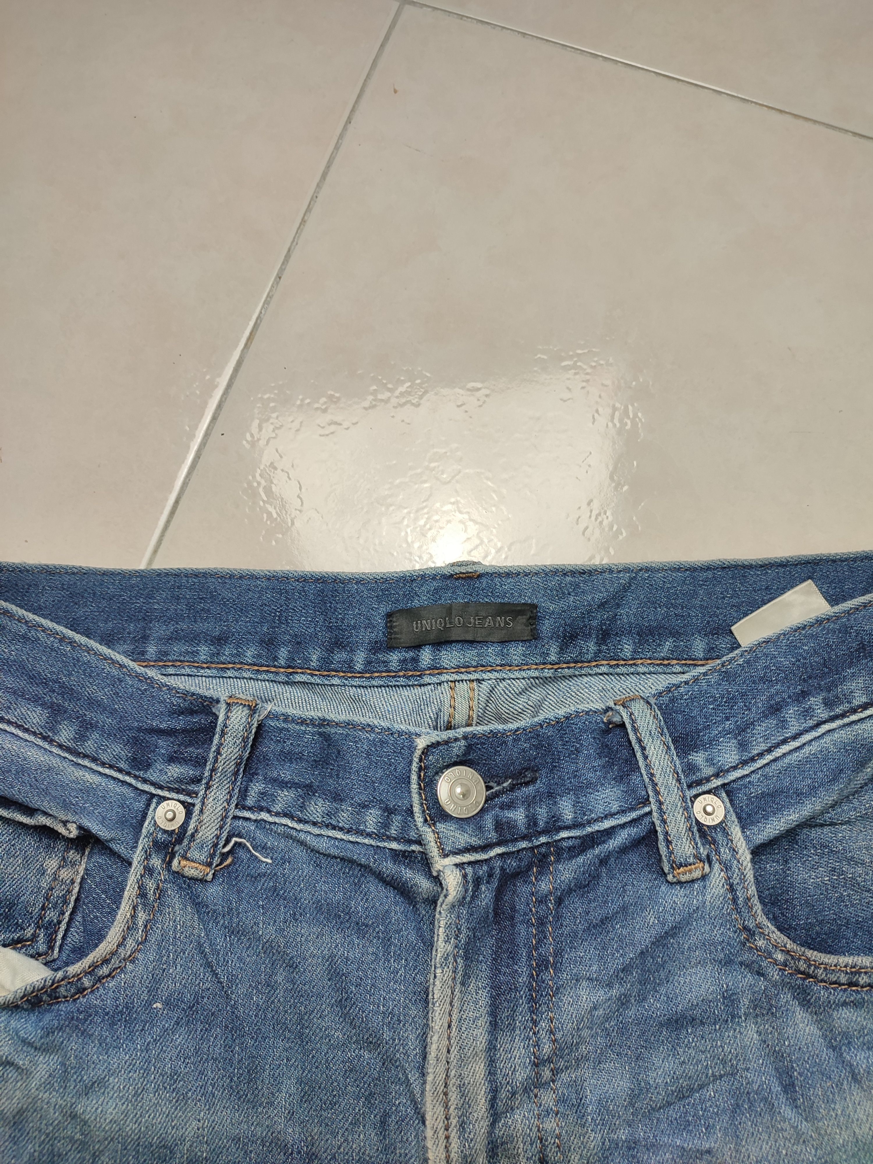 Uniqlo Crazy Vintage Uniqlo Distressed Jeans Size US 33 - 6 Thumbnail
