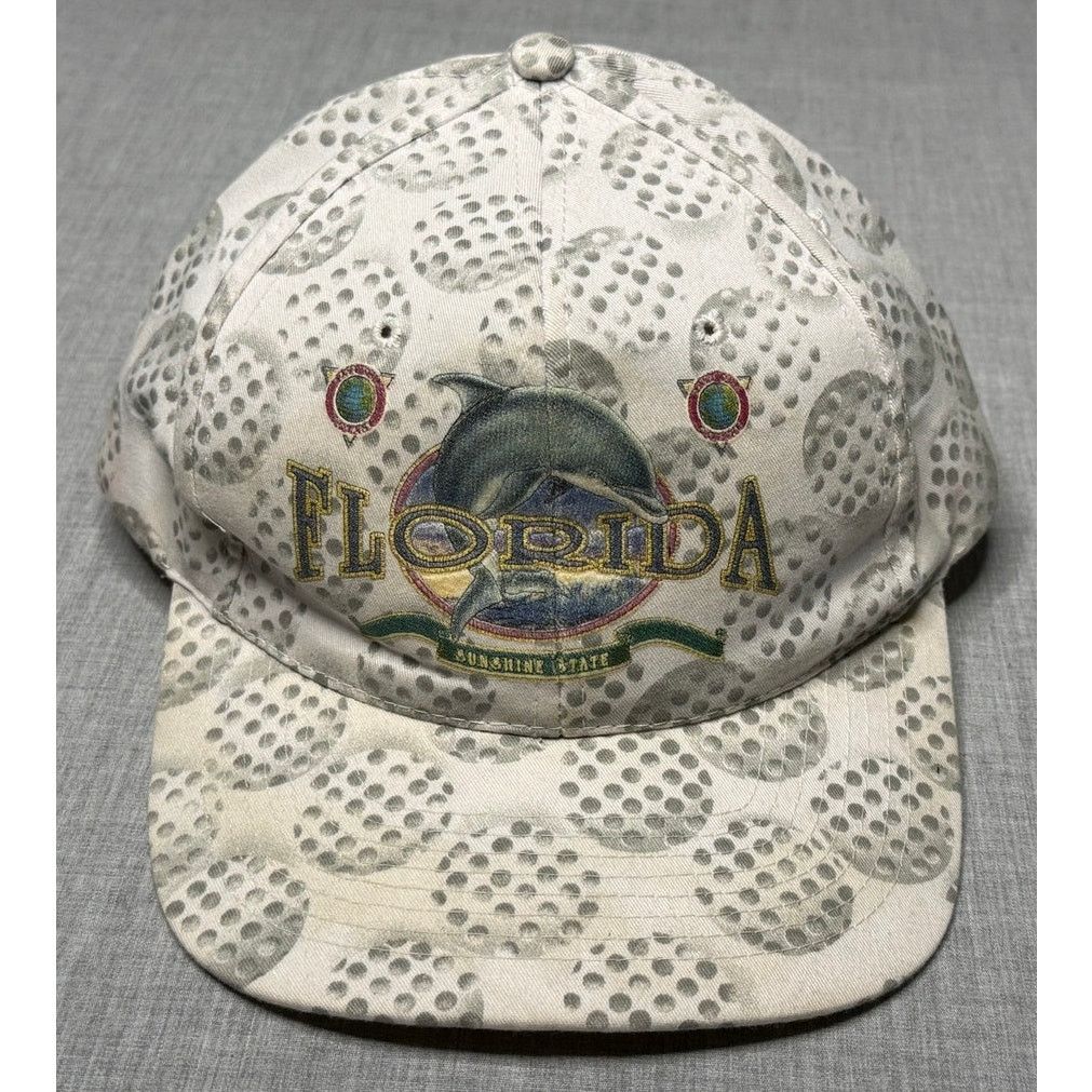 Nissan × Vintage Vintage 90s Florida Golf Ball All Over Print Snapback Hat Size ONE SIZE - 1 Thumbnail