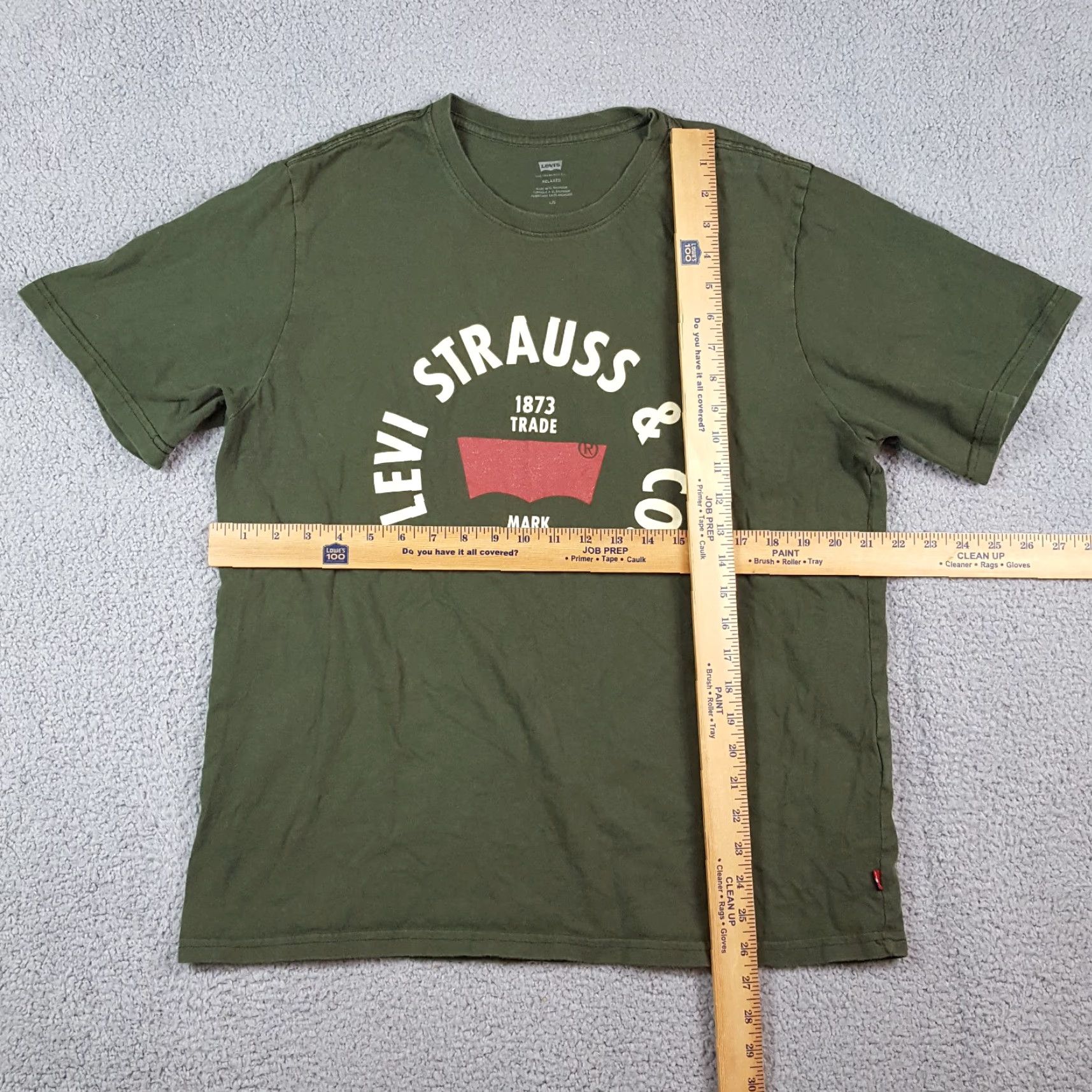Levi's VINTAGE Levi's Retro Logo T-Shirt Men's Large Green Short Sleeve Crew Neck 90s Cowboy Outdoor Casual Size US L / EU 52-54 / 3 - 6 Thumbnail