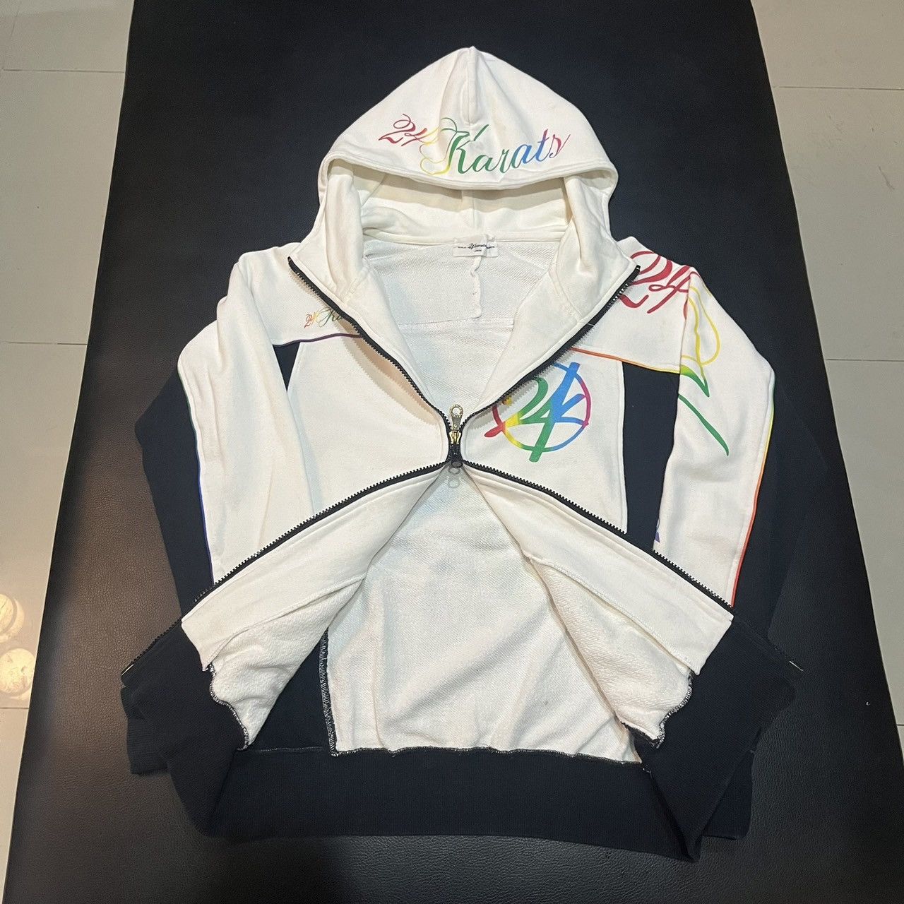 Japanese Brand 24karats zip up hoodie Size US L / EU 52-54 / 3 - 8 Thumbnail