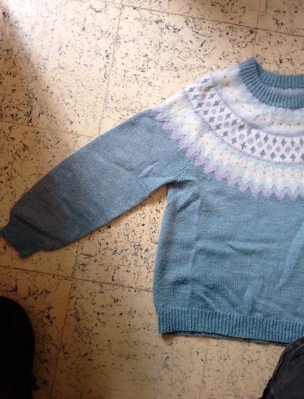 Vintage Cardigan Vintage light blue and white Size US M / EU 48-50 / 2 - 3 Thumbnail