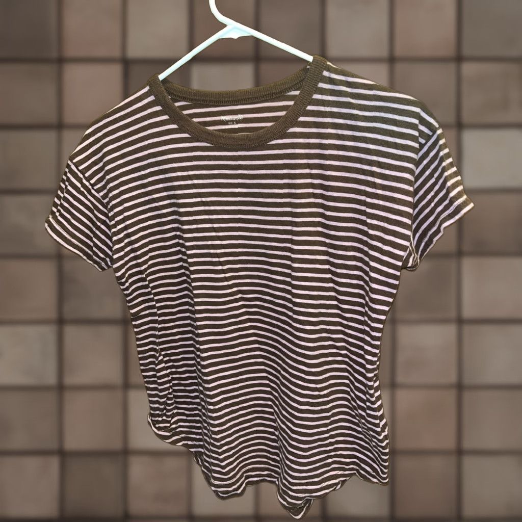 Madewell Madewell Women's T-Shirt Small Cotton Striped Short Sleeve Casual Workwear Spring Summer Fall Multicolor Size S / US 4 / IT 40 - 1 Thumbnail