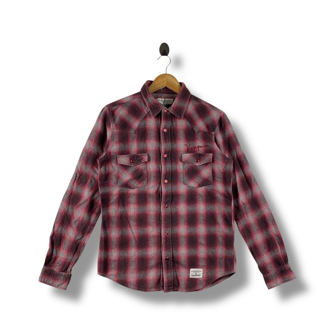 Japanese Brand × Vanquish VANQUISH snapbutton checkered button up shirt Size US M / EU 48-50 / 2 - 1 Thumbnail