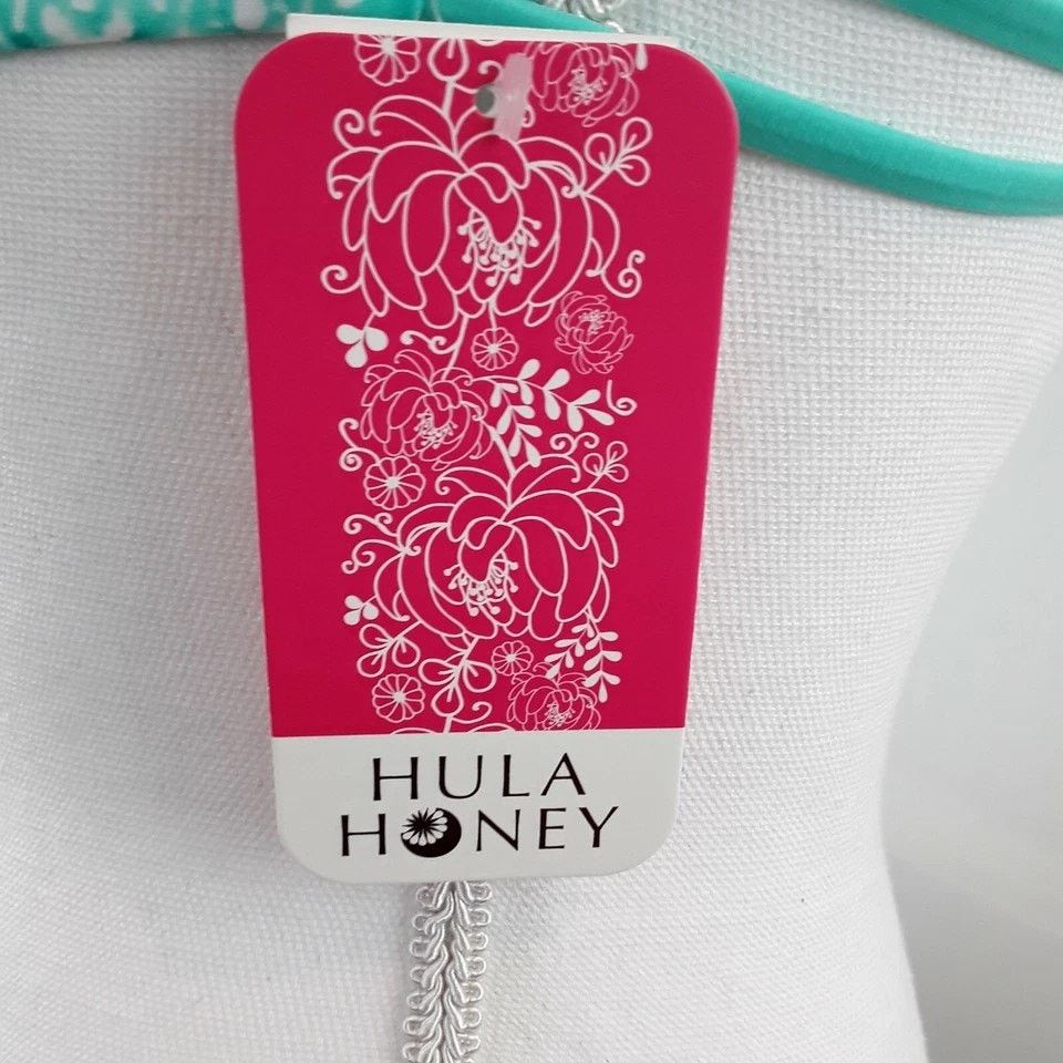 Other Hula Honey Sz S Bralette Halter Bikini Top Strappy Cutouts Size ONE SIZE - 10 Thumbnail
