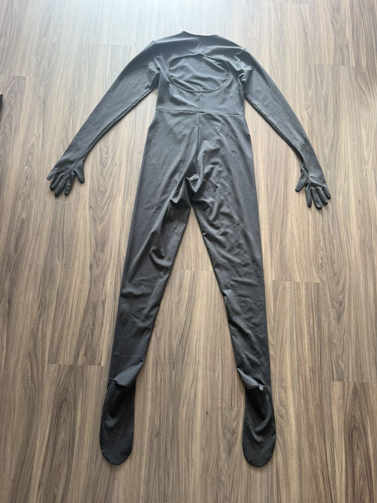 Balenciaga × Gap × Yeezy Yeezy Gap Second Skin Bodysuit Black Gloves - Large Size L / US 10 / IT 46 - 5 Thumbnail