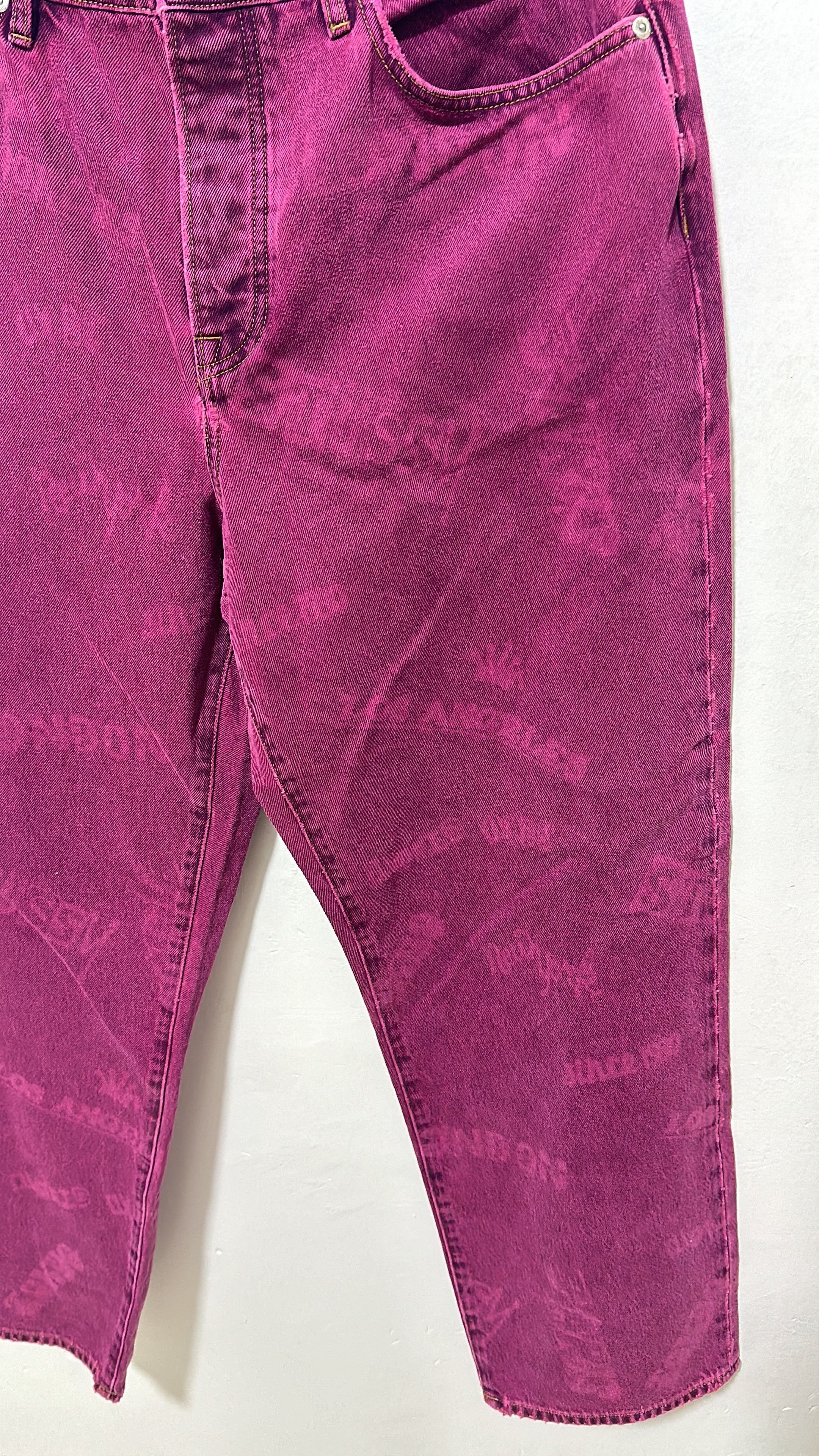 Stussy Stussy Worldwide Big Ol Jean Fuschia Size 32 Size US 32 / EU 48 - 4 Thumbnail