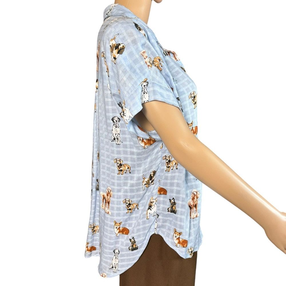 Other NWT New Jane and Delancey Dog Lovers Dogs Short Sleeve Shir Size M / US 6-8 / IT 42-44 - 3 Thumbnail