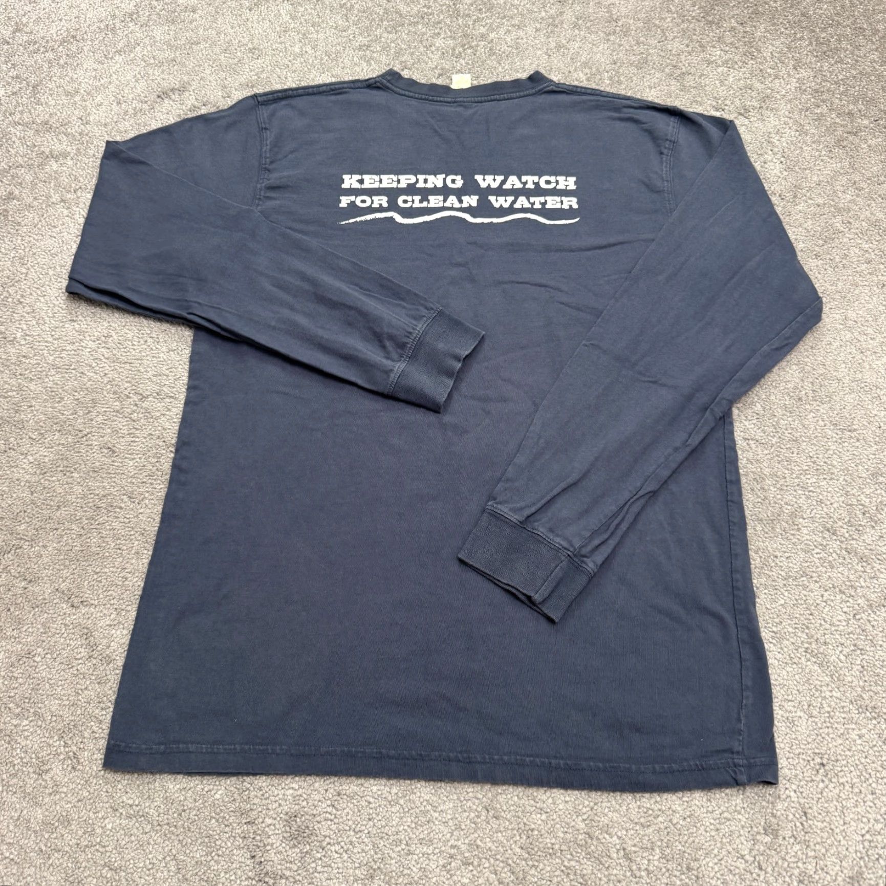 Vintage Vintage Econscious Santa Barbara Channelkeeper Blue T-Shirt Men Medium Crew Neck Logo Casual Size US M / EU 48-50 / 2 - 2 Thumbnail