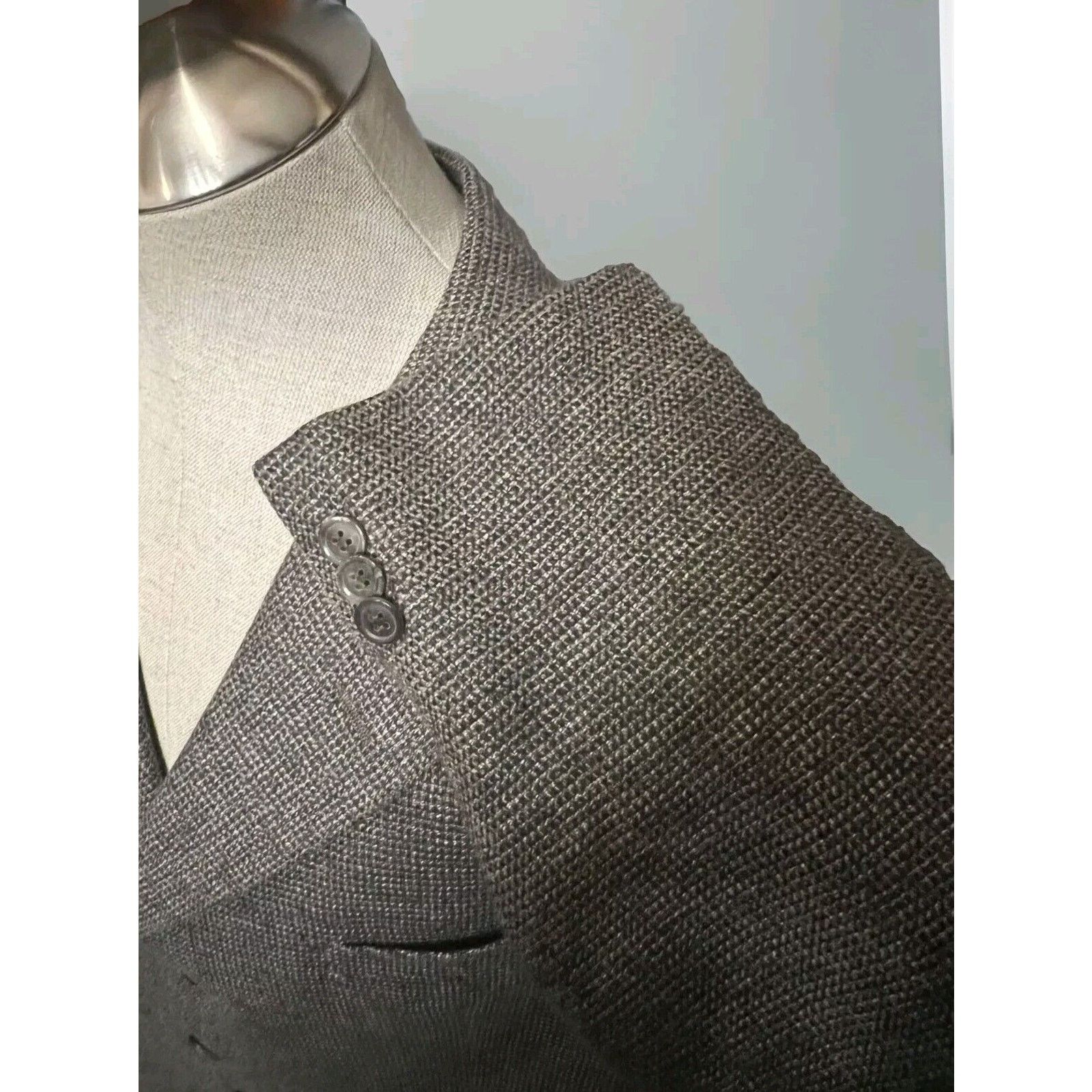 Armani Collezioni Armani Collezioni 3bt Gray Blazer 46R Size 46R - 2 Thumbnail