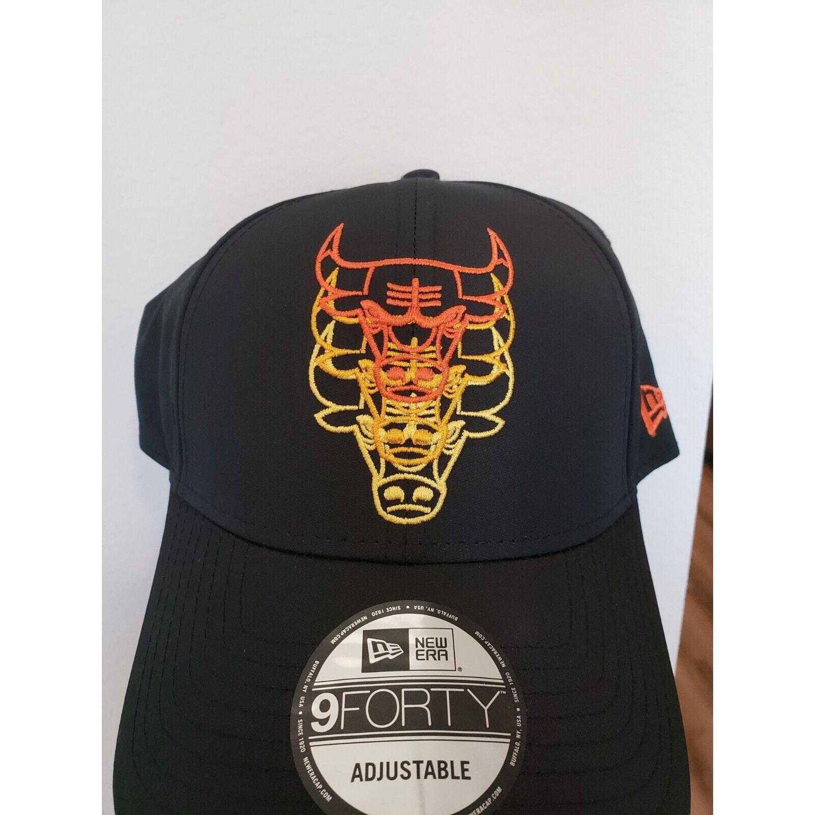 New Era Chicago Bulls Hat Stacked Logo Strapback Black 940 New Era Size ONE SIZE - 1 Thumbnail