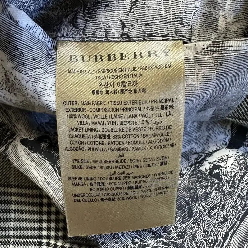 Burberry Burberry Gray Wool Houndstooth Long Sleeve Coat. Size US M / EU 48-50 / 2 - 8 Thumbnail