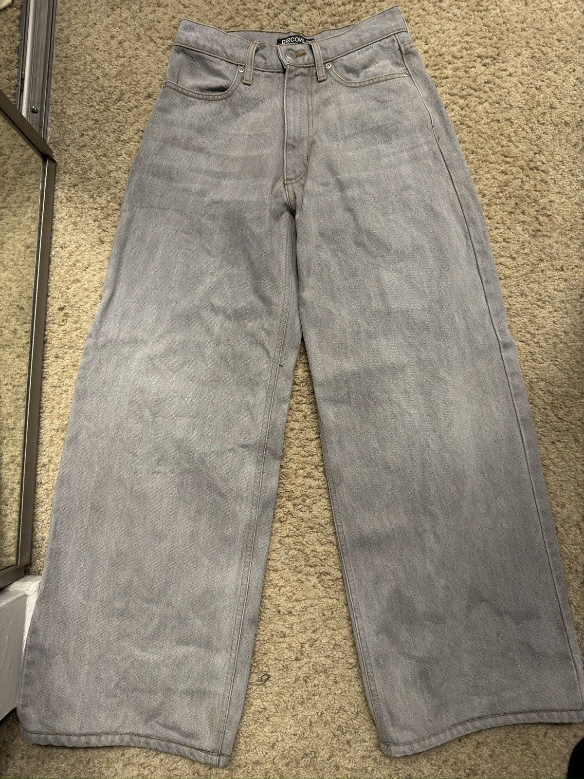 Other Discont’d Bleached Gray Baggy Denim Size US 26 / EU 42 - 1 Thumbnail