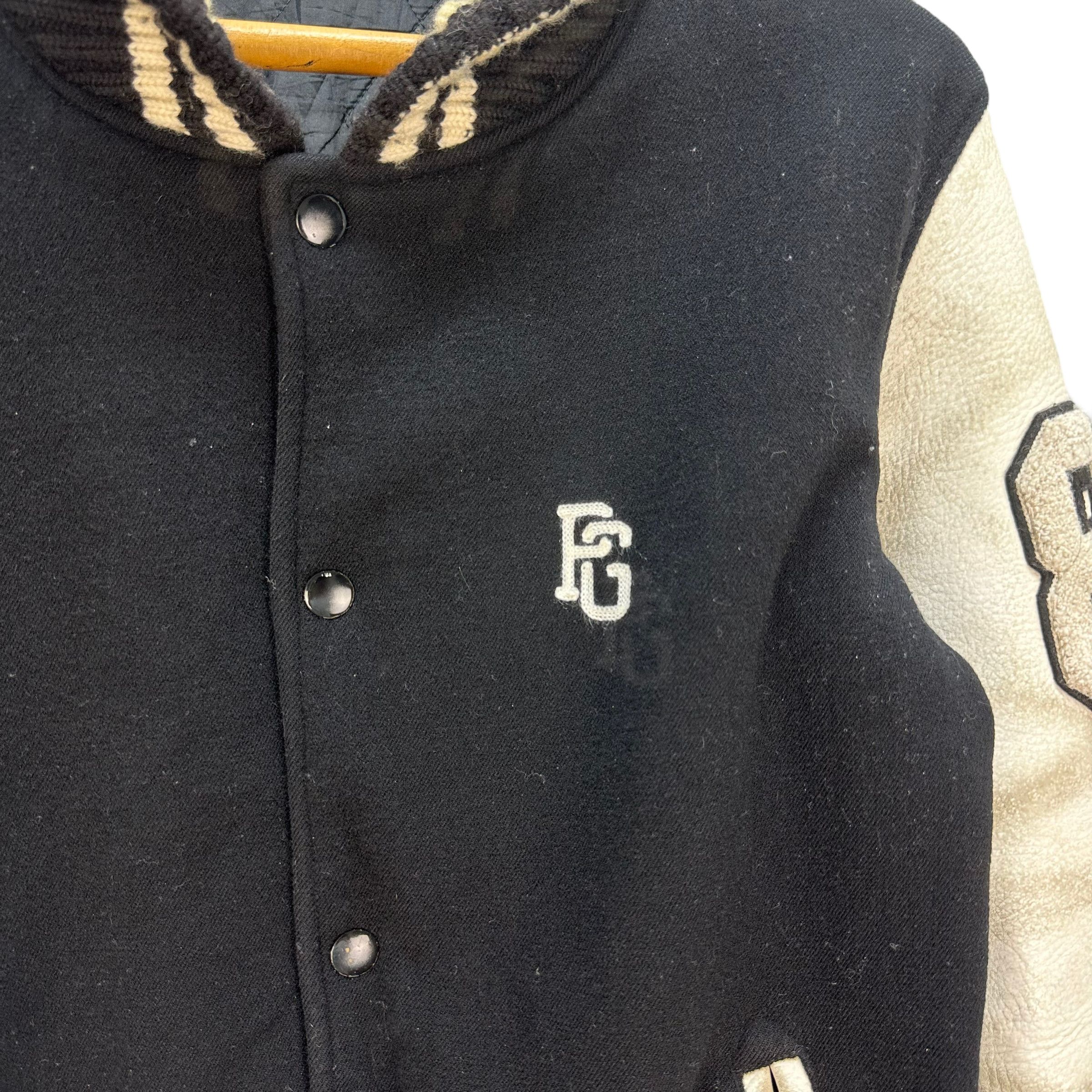 Japanese Brand PEARLY GATES WOOL LEATHER VARSITY JACKET #8180-209 Size US M / EU 48-50 / 2 - 6 Thumbnail