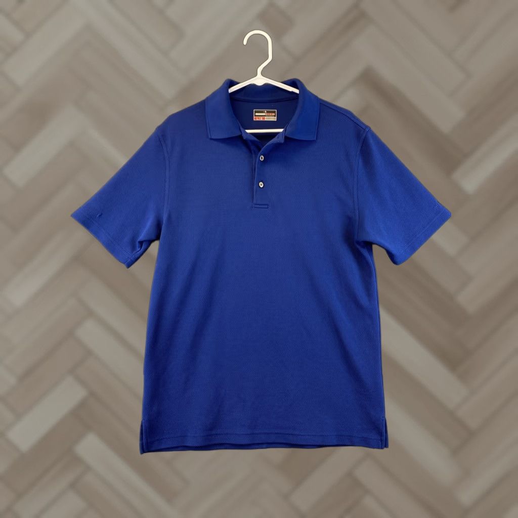Vintage Grand Slam Men's Polo Shirt Golf Short Sleeve Size L Blue 89-23 Size US L / EU 52-54 / 3 - 1 Thumbnail