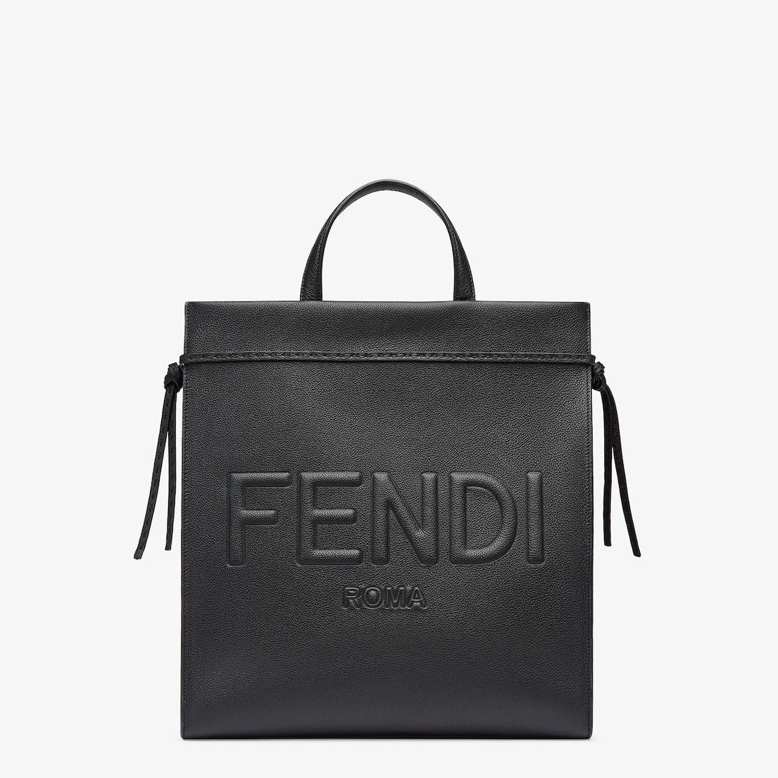 Fendi o1s1wg111225 Size:OS/Roma Medium Go To Shopper in Black Size ONE SIZE - 1 Thumbnail