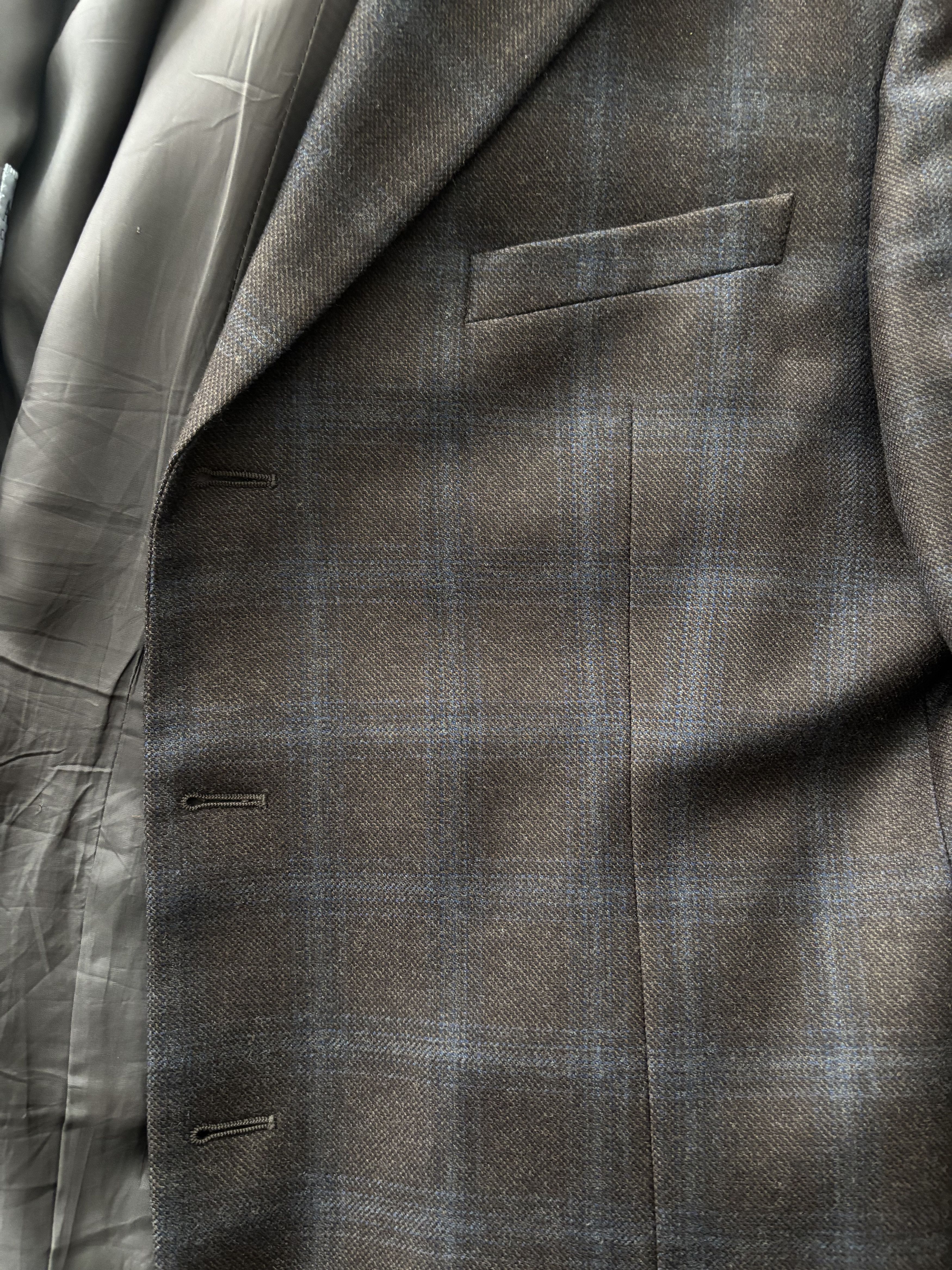 Armani Collezioni Armani x Neiman Marcus Windowpane Sport Coat Size 44R - 15 Thumbnail