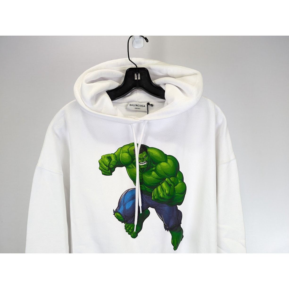 Balenciaga o1rshd1 Graphic-print Hoodie in White Size US S / EU 44-46 / 1 - 7 Thumbnail