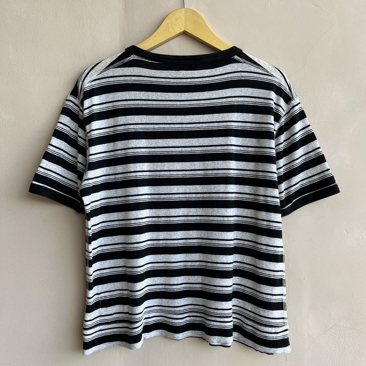 Evisu × Japanese Brand EVISU YAMANE BIG SEAGULL STRIPE RINGER TSHIRT Size US M / EU 48-50 / 2 - 2 Thumbnail