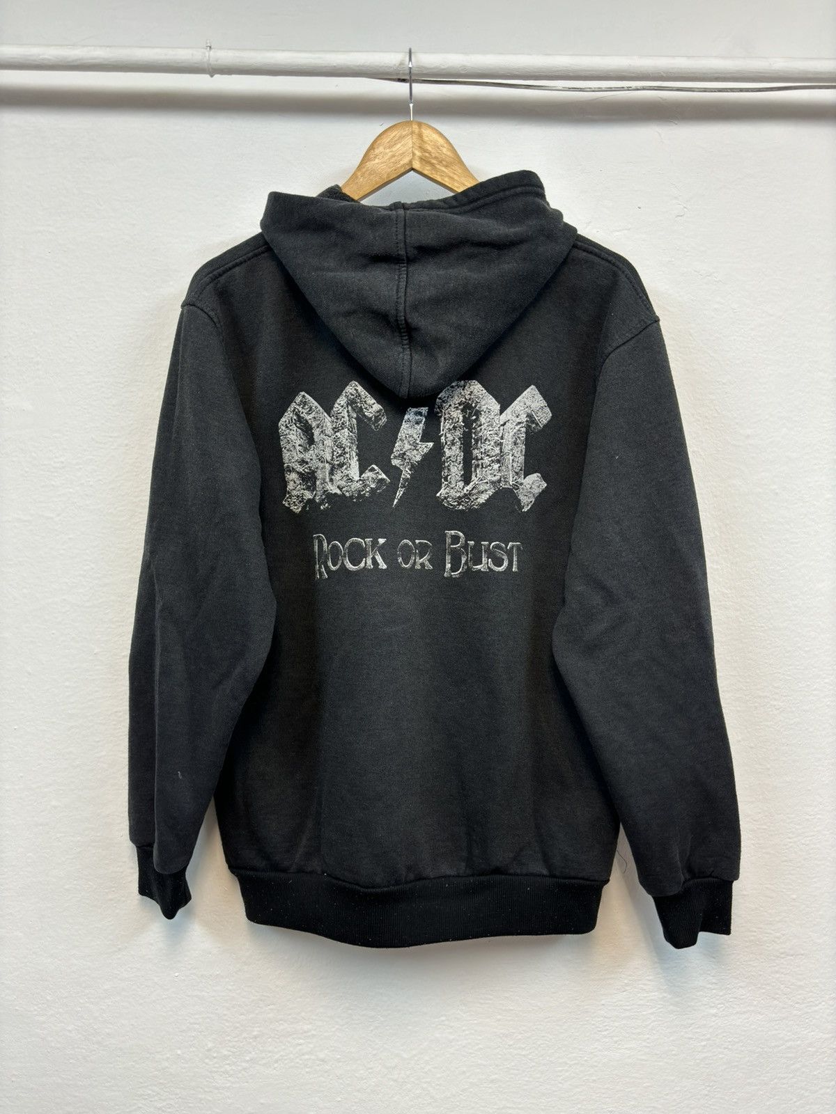 AC/DC × Band Tees × Vintage ACDC Vintage Hoodie Band Rock Metal 90s Washed Tour Size US M / EU 48-50 / 2 - 2 Thumbnail
