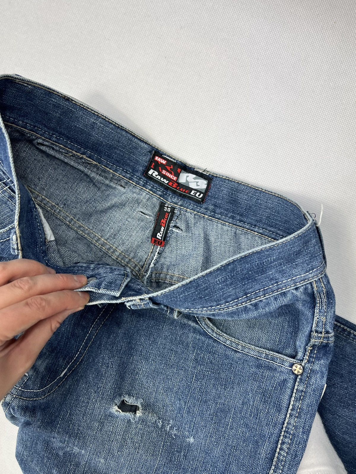 Other Rawblue Hip Hop Rap Vintage Y2K Jeans Size US 30 / EU 46 - 4 Thumbnail