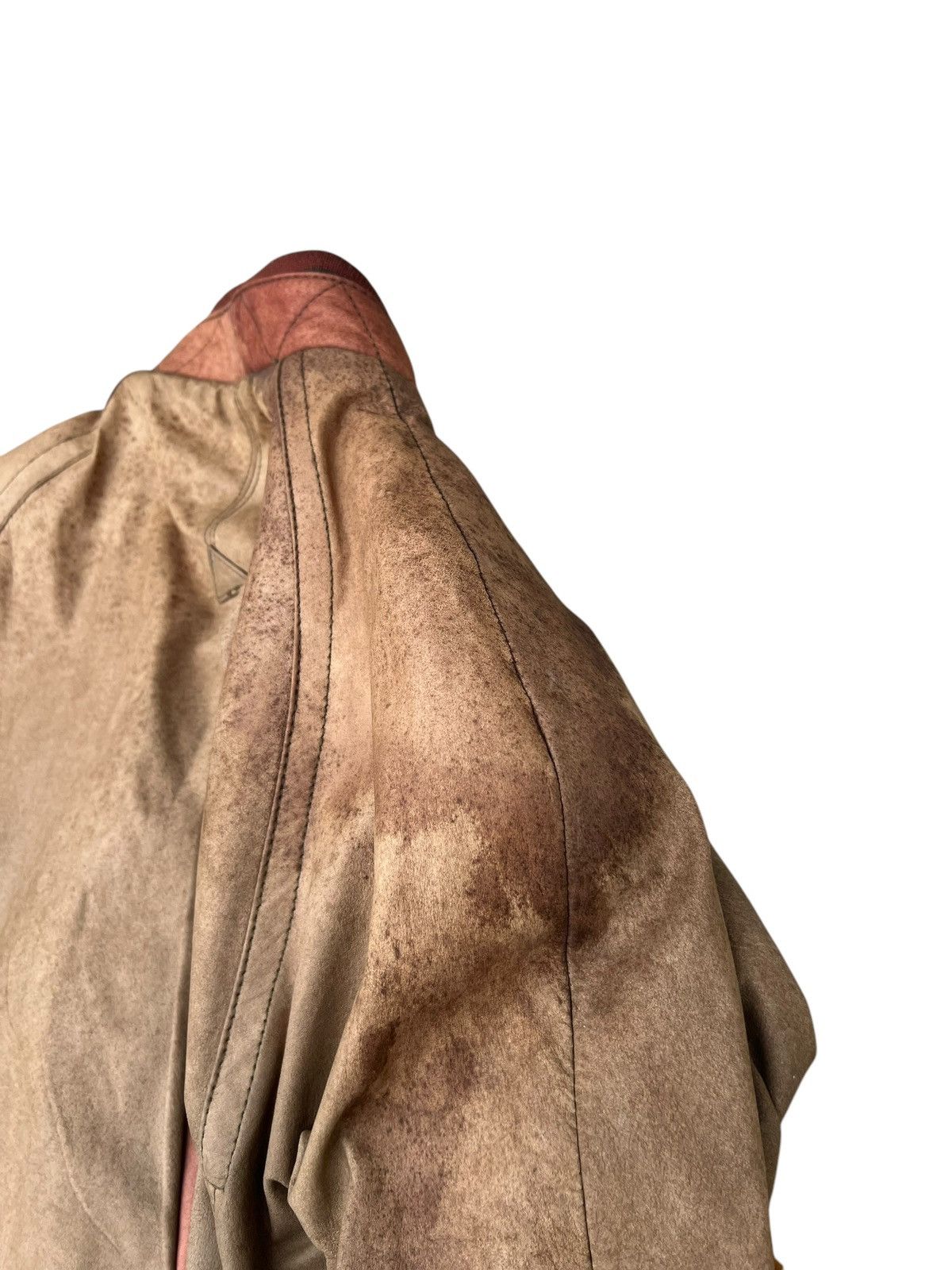 Leather Vintage Couture by J. Park Patina Leather Bomber Jacket Size US M / EU 48-50 / 2 - 22 Thumbnail