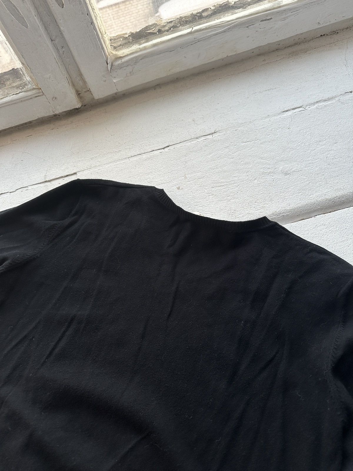 Diesel 🚨Vintage AVANT-GARDE Diesel SWEATER D metal logo Y2K gothic Size US XL / EU 56 / 4 - 14 Thumbnail
