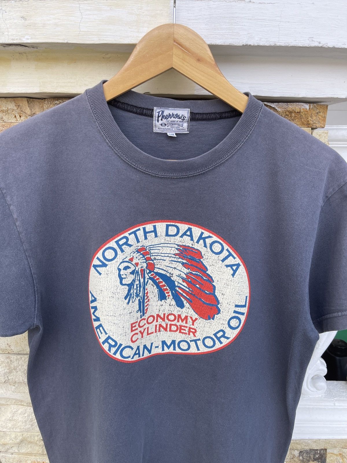 Japanese Brand × Pherrow's × Vintage Last Drop🔥Vtg Sun Faded PHERROW’S American Motor Oil T-Shirt Size US M / EU 48-50 / 2 - 1 Thumbnail