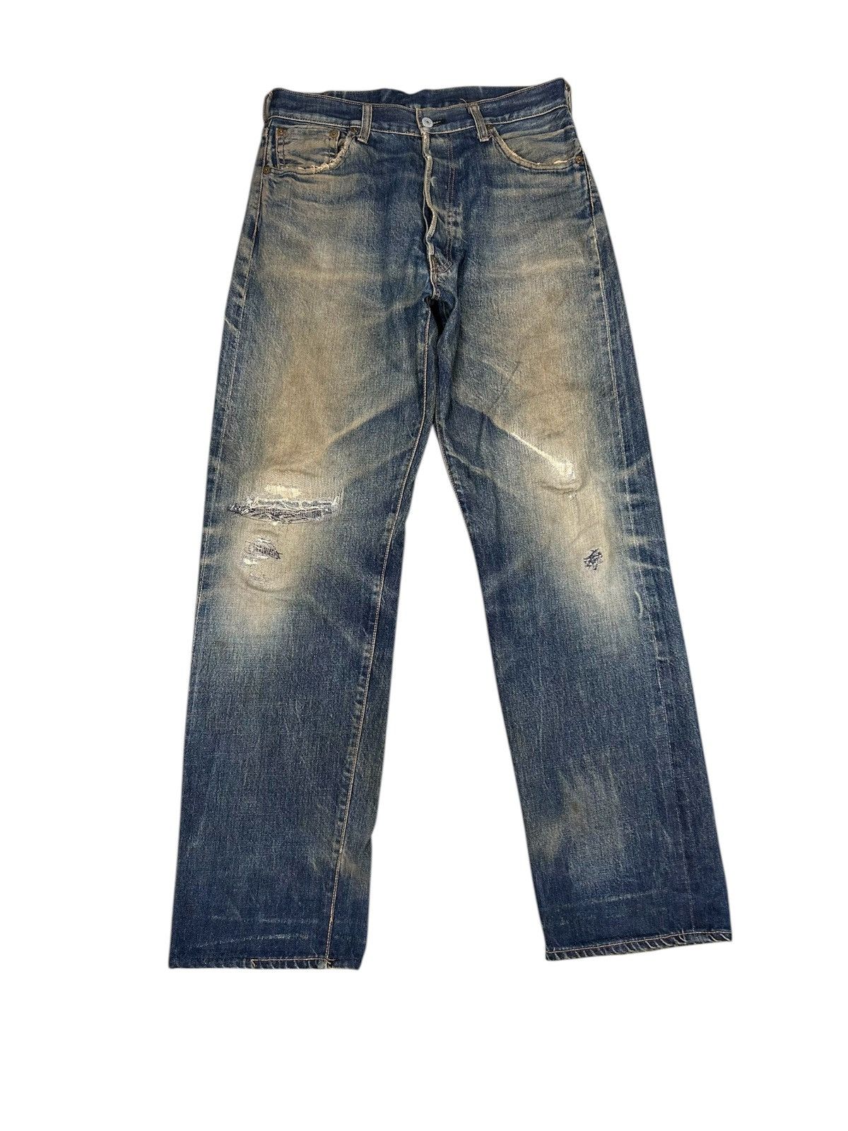 Japanese Brand Vintage Evis Distressed Denim Jeans Size US 32 / EU 48 - 1 Thumbnail