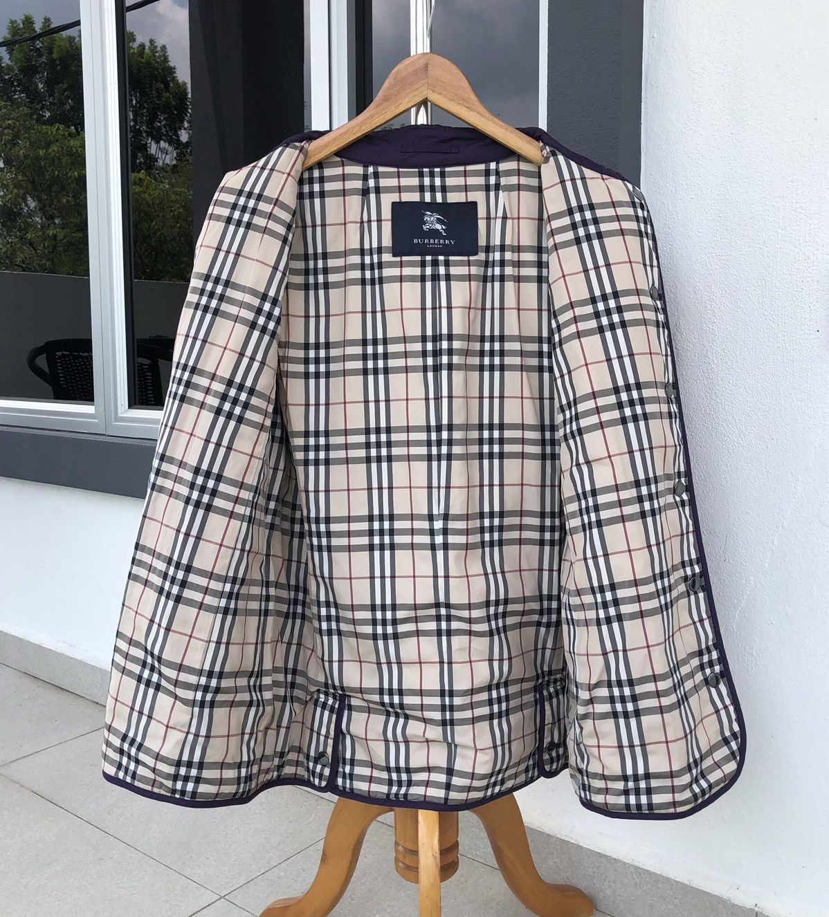 Burberry Burberry London Diamond Quilted Lined Novacheck Jacket Size M / US 6-8 / IT 42-44 - 8 Thumbnail