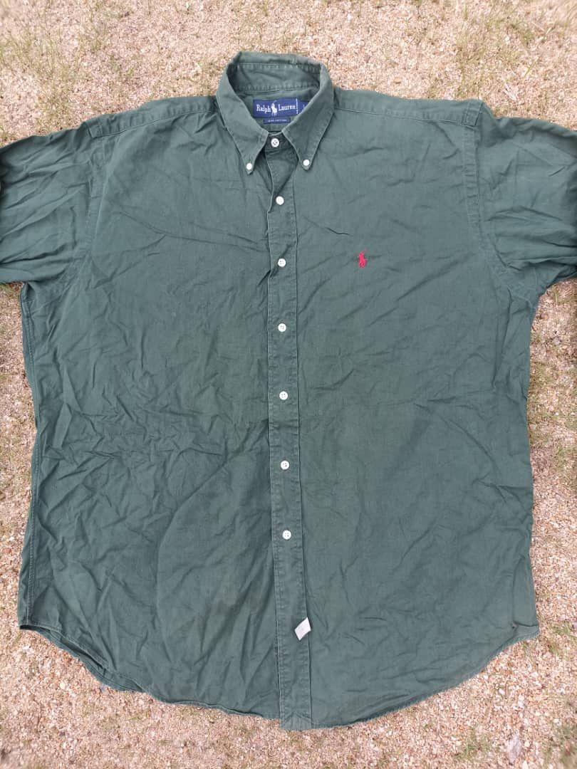 Flannel × Polo Ralph Lauren Polo Ralph Lauren green Faded Size US L / EU 52-54 / 3 - 5 Thumbnail