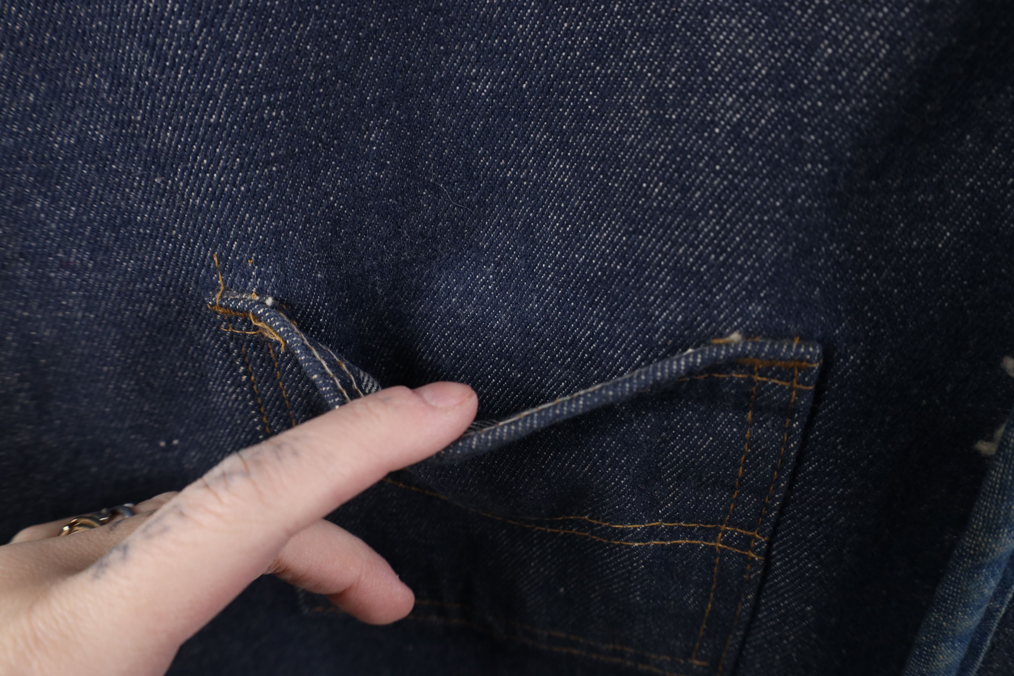 Vintage Vintage 60s 70s Streetwear Lined Denim Jean Vest Jacket USA Size US XL / EU 56 / 4 - 7 Thumbnail