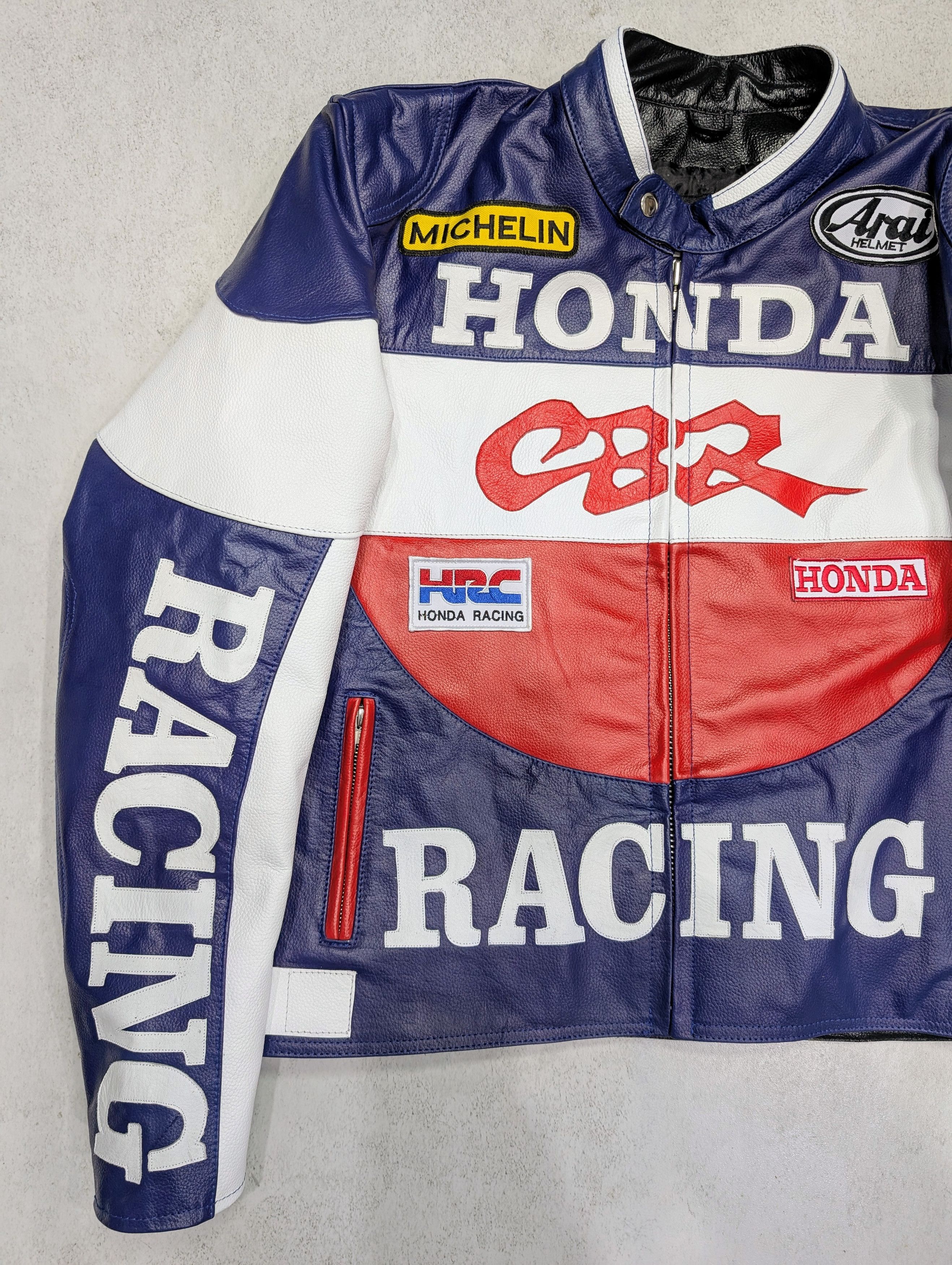 Formula 1 🔥 HONDA 🔥 Repsol Racing LEATHER JACKET Streetwear Size US M / EU 48-50 / 2 - 3 Thumbnail