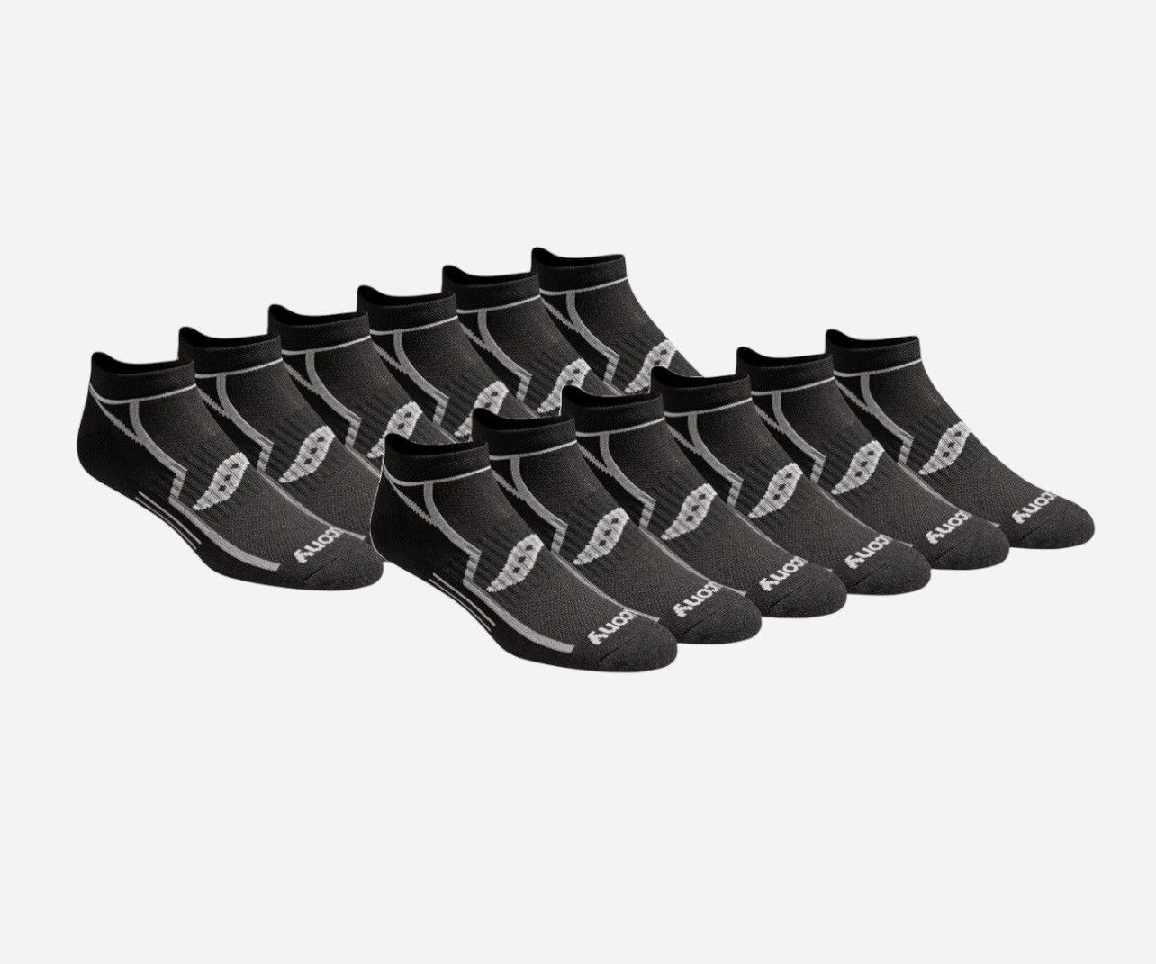 Saucony Saucony Bolt Men’s Black Socks Sz Large Shoe 8-12 6 pk Size ONE SIZE - 10 Thumbnail
