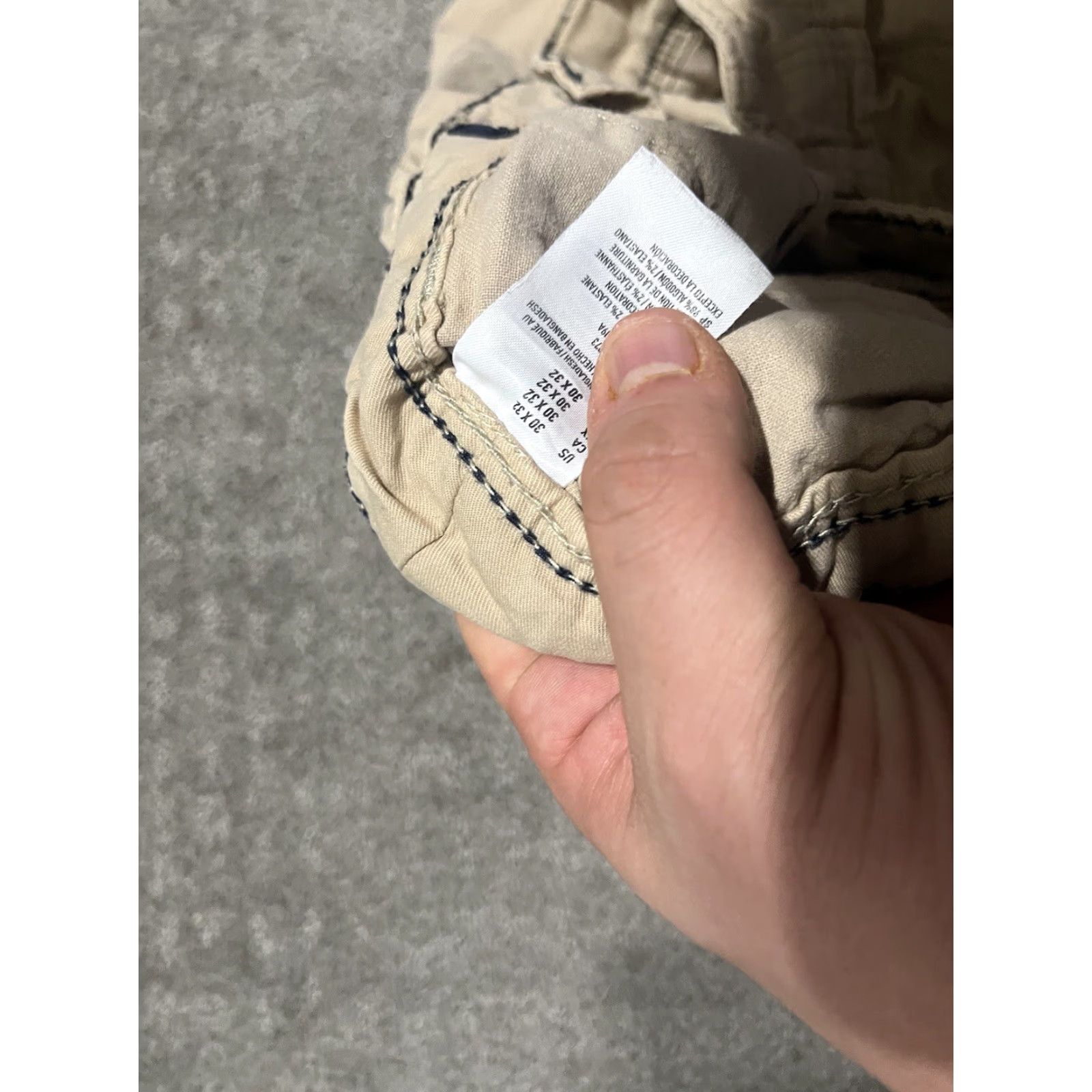 American Eagle Outfitters American Eagle Core Flex Pants Mens 30 Slim Fit Chino Beige Cotton Stretch Flat Front Zipper Straight Leg Size US 30 / EU 46 - 7 Thumbnail