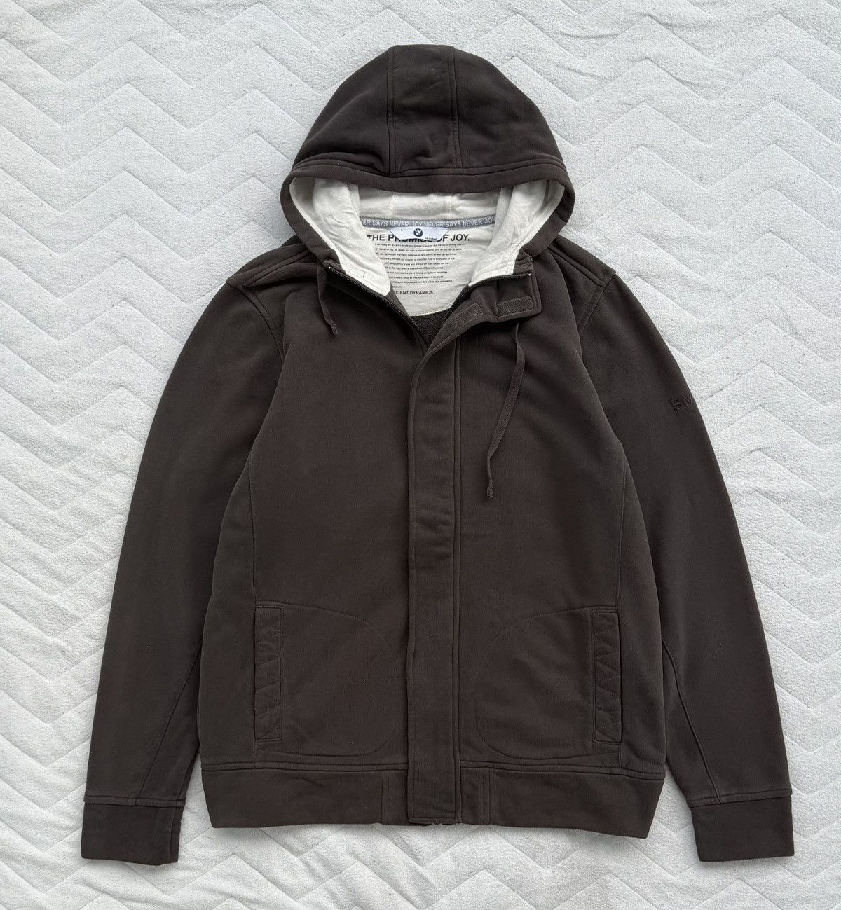 BMW BMW Embroidered Logo Zip Up Hoodie Size L Size US L / EU 52-54 / 3 - 9 Thumbnail