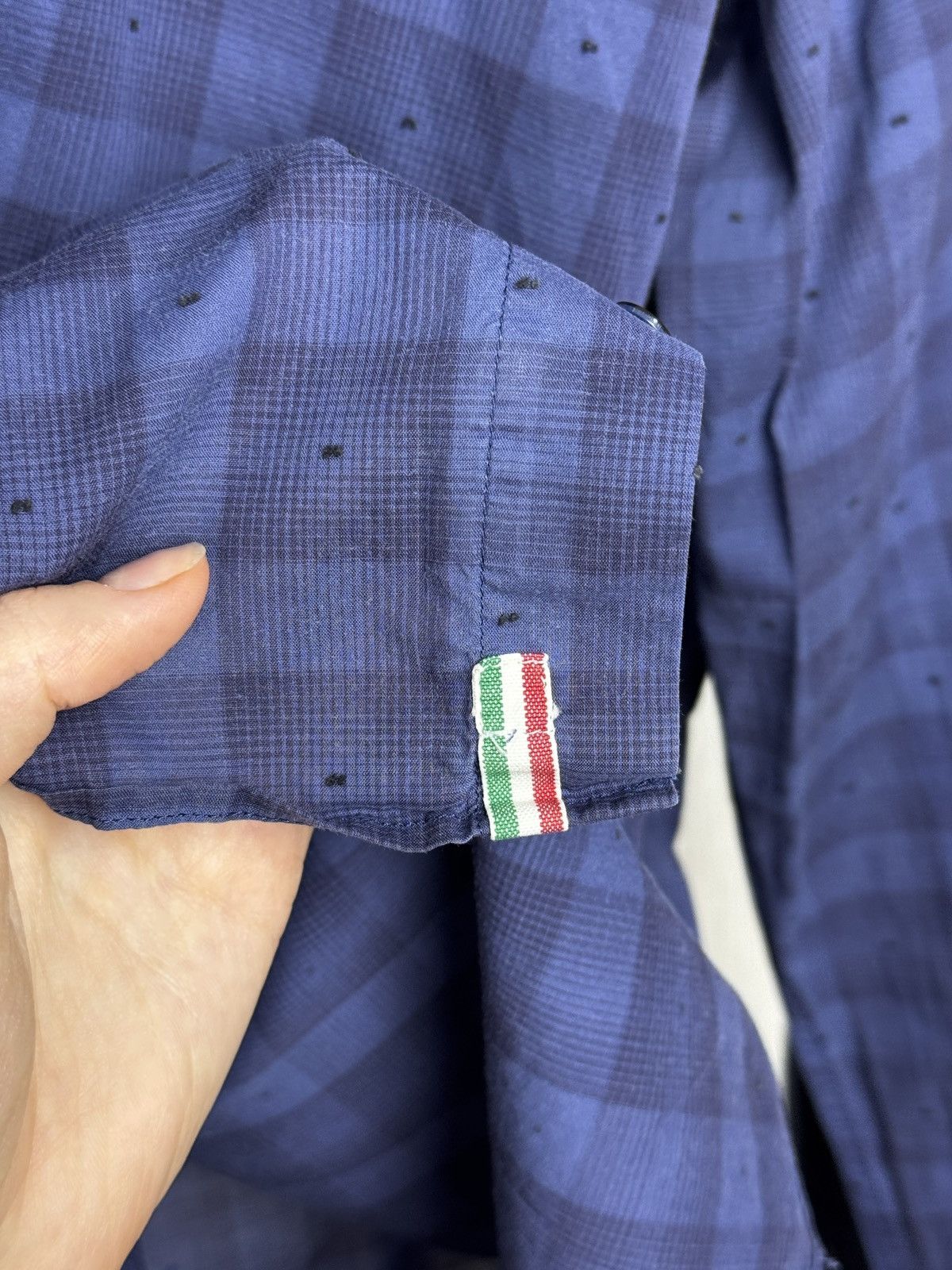 Tintoria Mattei Tintoria Mattei 954 blue checkered italian ls shirt size 40 Size US M / EU 48-50 / 2 - 9 Thumbnail
