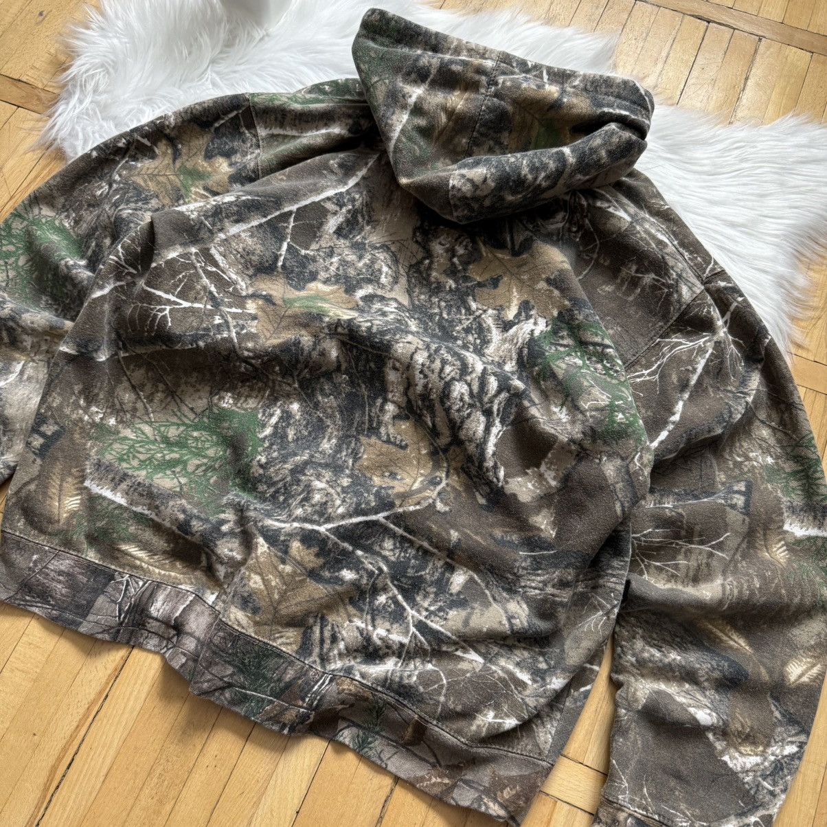Realtree 📌 Vintage Realtree Camo All Over Print Boxy Hoodie Size US XL / EU 56 / 4 - 11 Thumbnail