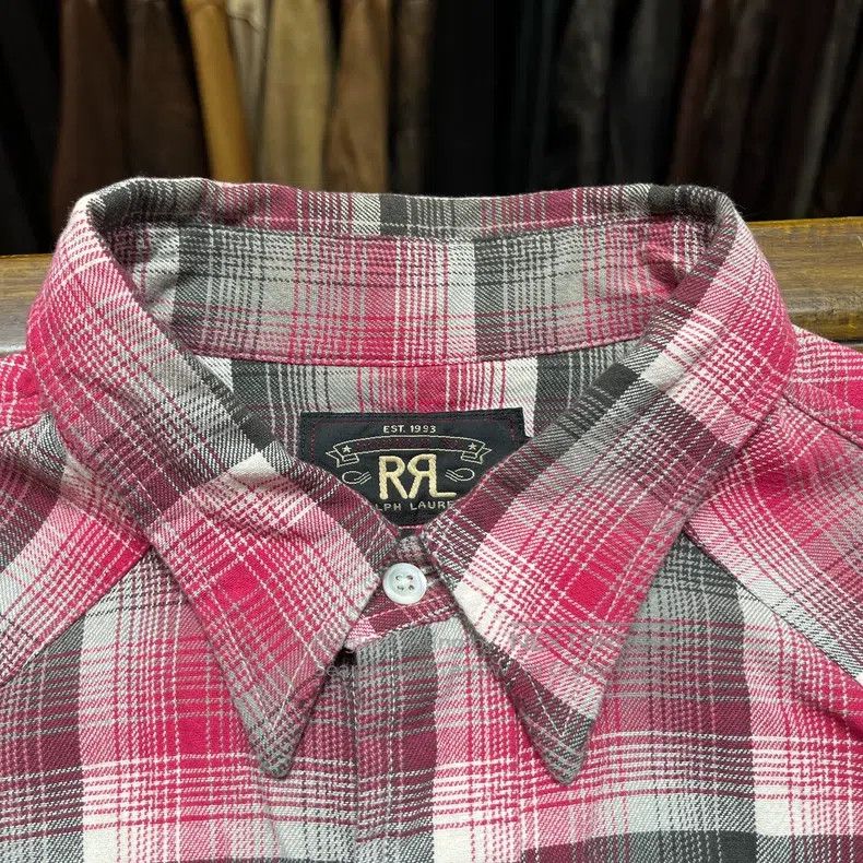 RRL Ralph Lauren RRL Ralph Lauren Western Plaid Shirt Size US M / EU 48-50 / 2 - 3 Thumbnail