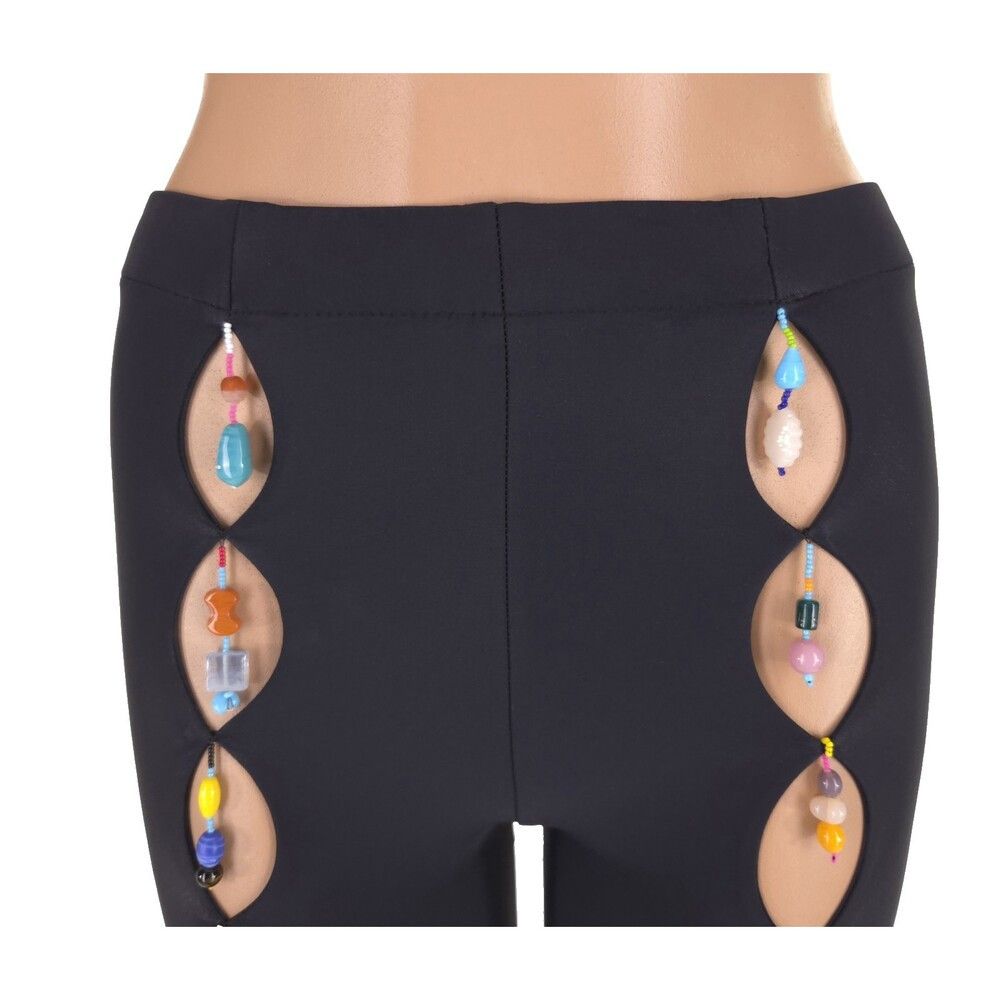 Marshall Columbia Marshall Columbia Bead Cut Out Bike Shorts S Womens Black Size 27" / US 4 / IT 40 - 4 Thumbnail