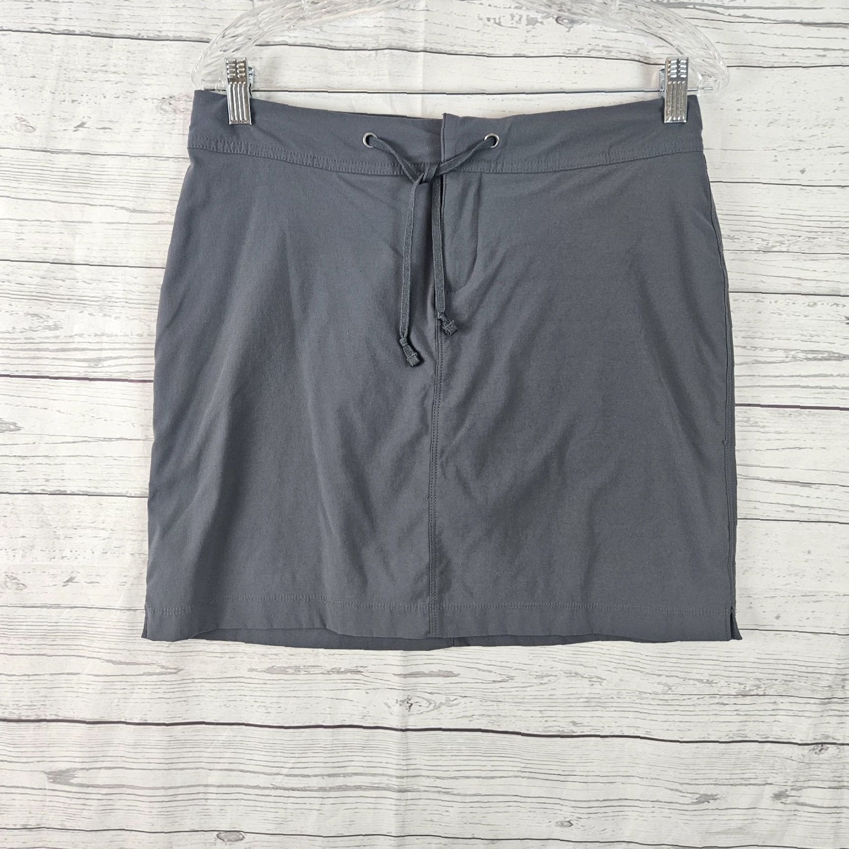 Vintage Columbia Womens Skort Sz 6 Solid Gray Drawstring Nylon Athletic Short Skirt Womens 6 Gray Columbia Size ONE SIZE - 2 Thumbnail