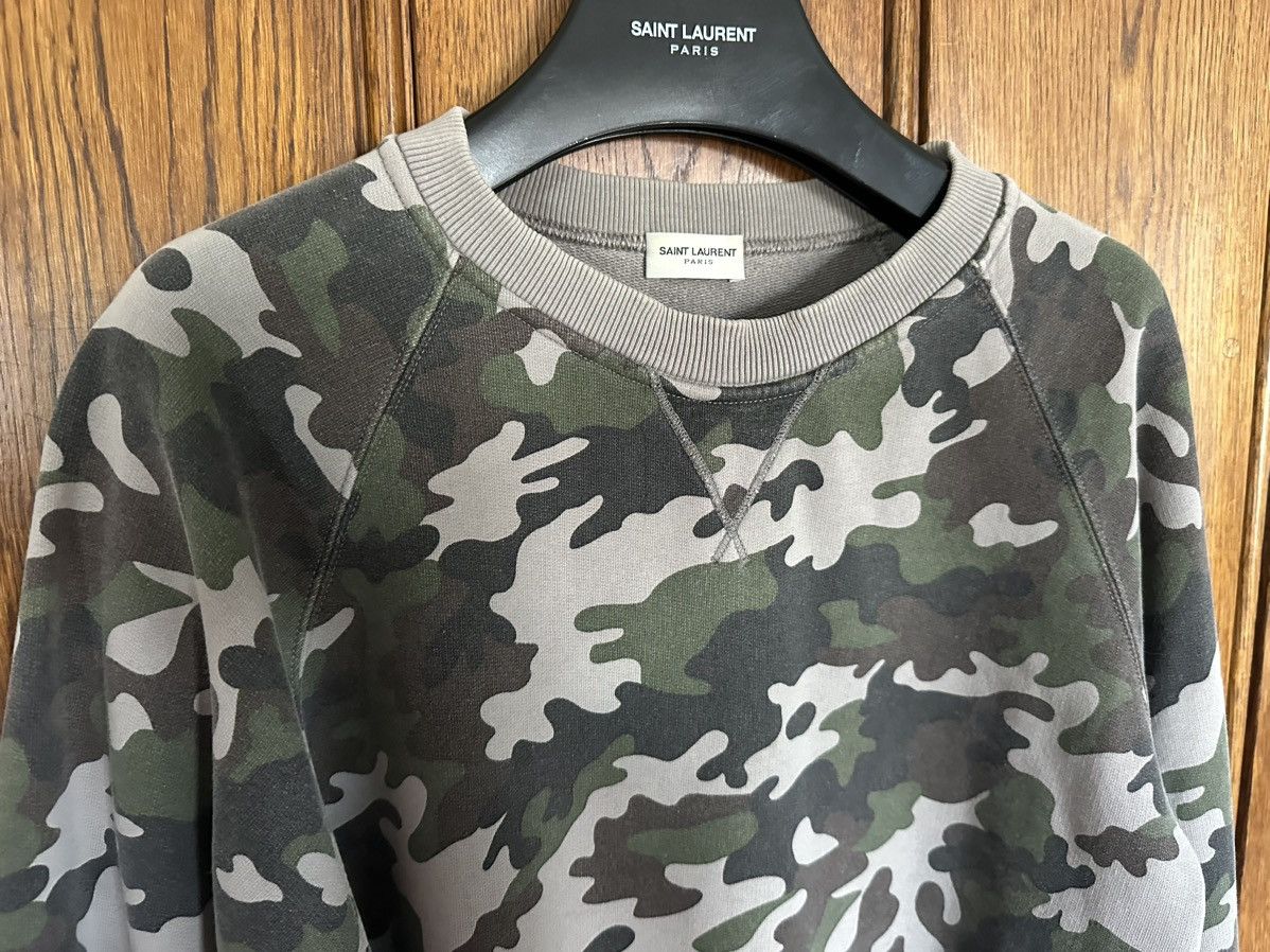 Saint Laurent Paris SS15 Saint Laurent psych rock camp camouflage crew Hedi XL Size US XL / EU 56 / 4 - 11 Thumbnail